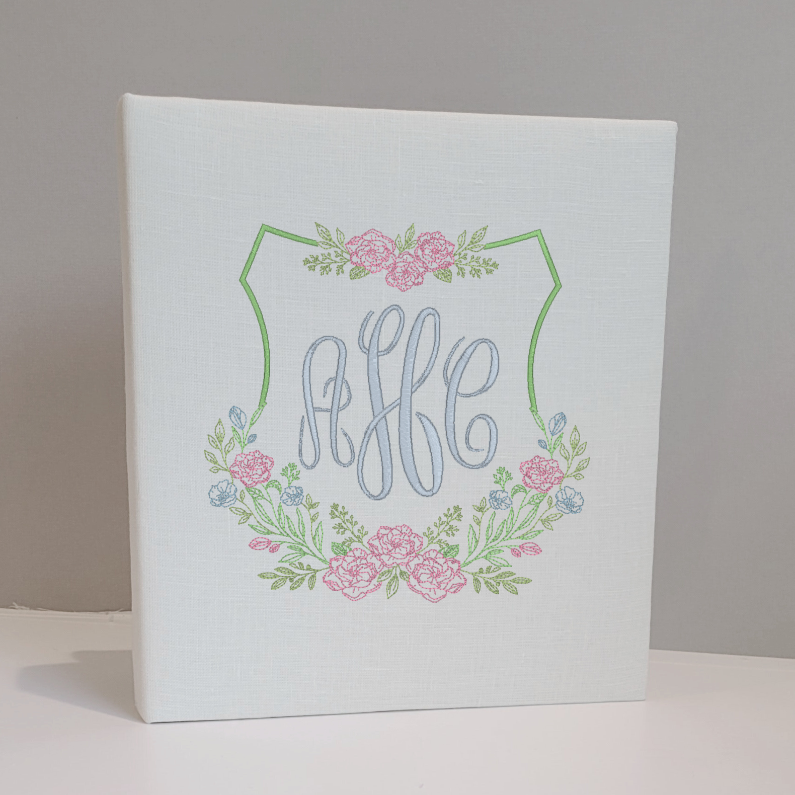 Baby Memory Book - Ivory Linen (w/ Accent)