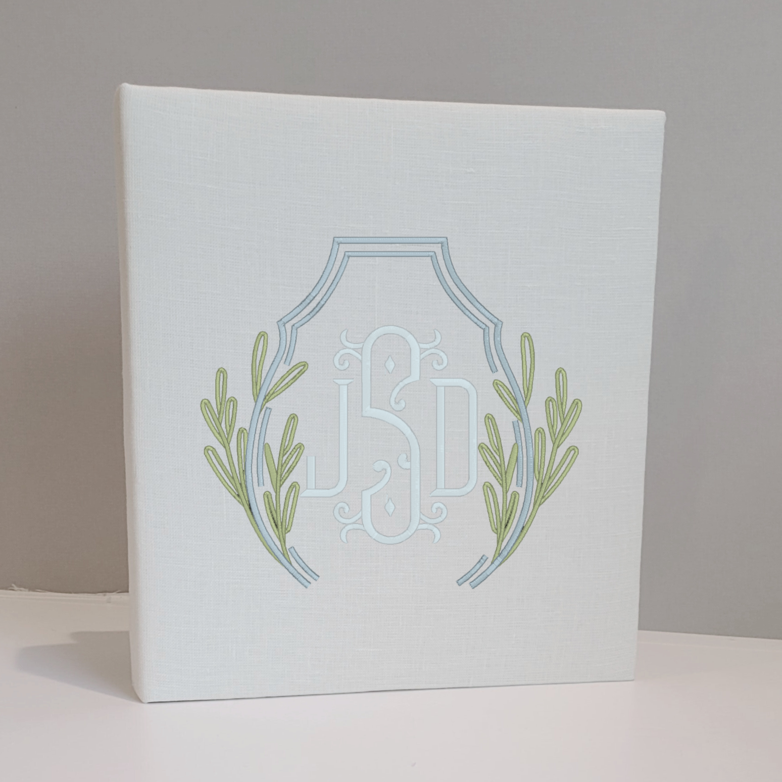 Baby Memory Book - Ivory Linen (w/ Accent)