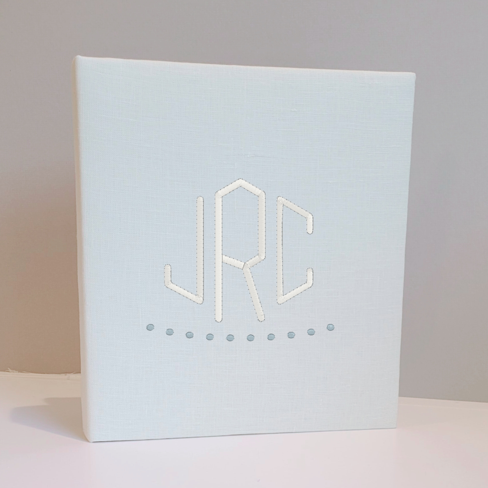 Baby Memory Book - Ivory Linen (w/ Accent)