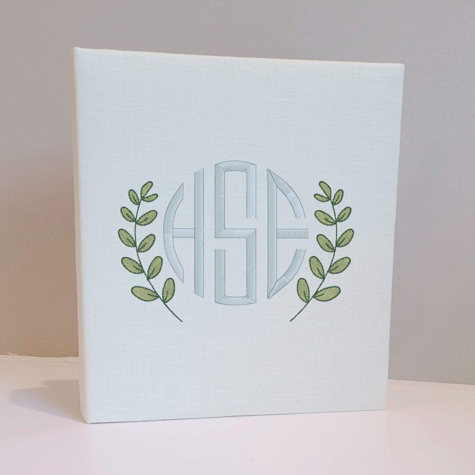 Baby Memory Book - Ivory Linen (w/ Accent)