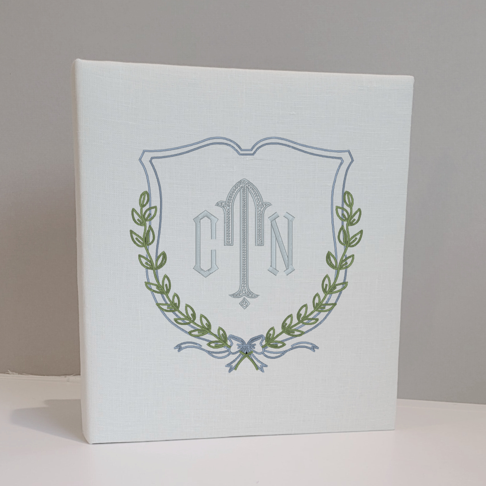 Baby Memory Book - Ivory Linen (w/ Accent)