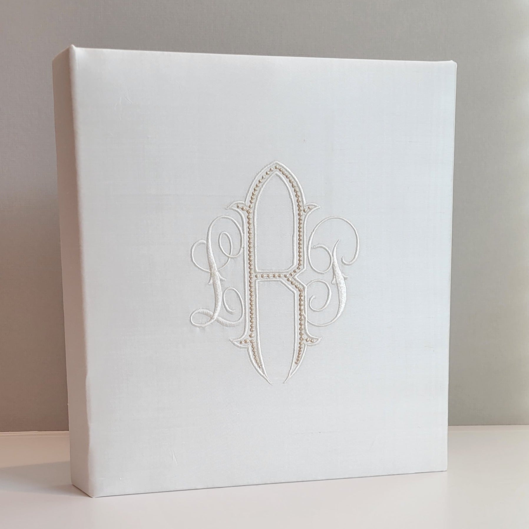 Baby Memory Book - Ivory Silk (w/o Bow)