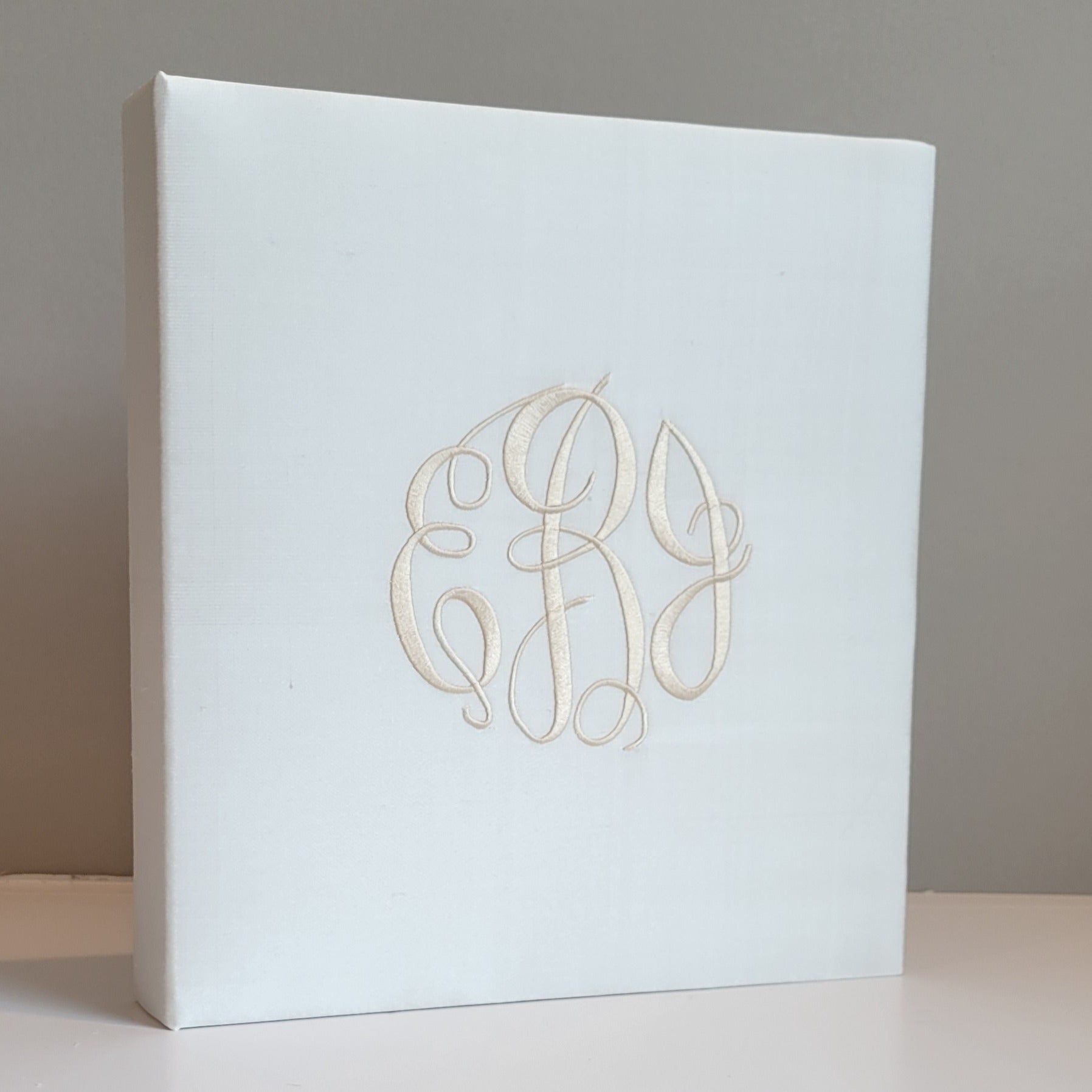 Baby Memory Book - Ivory Silk (w/o Bow)
