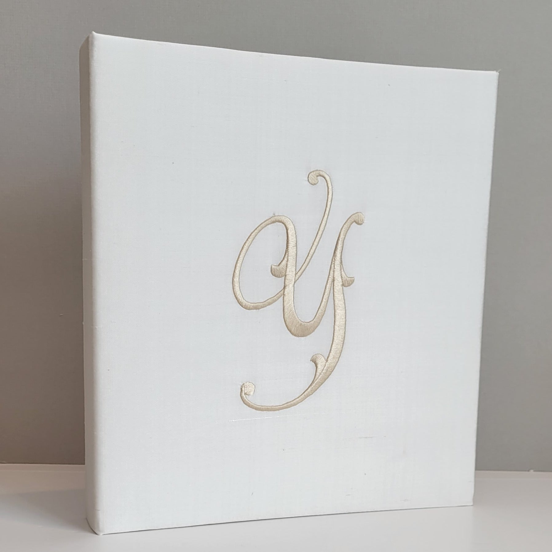 Baby Memory Book - Ivory Silk (w/o Bow)