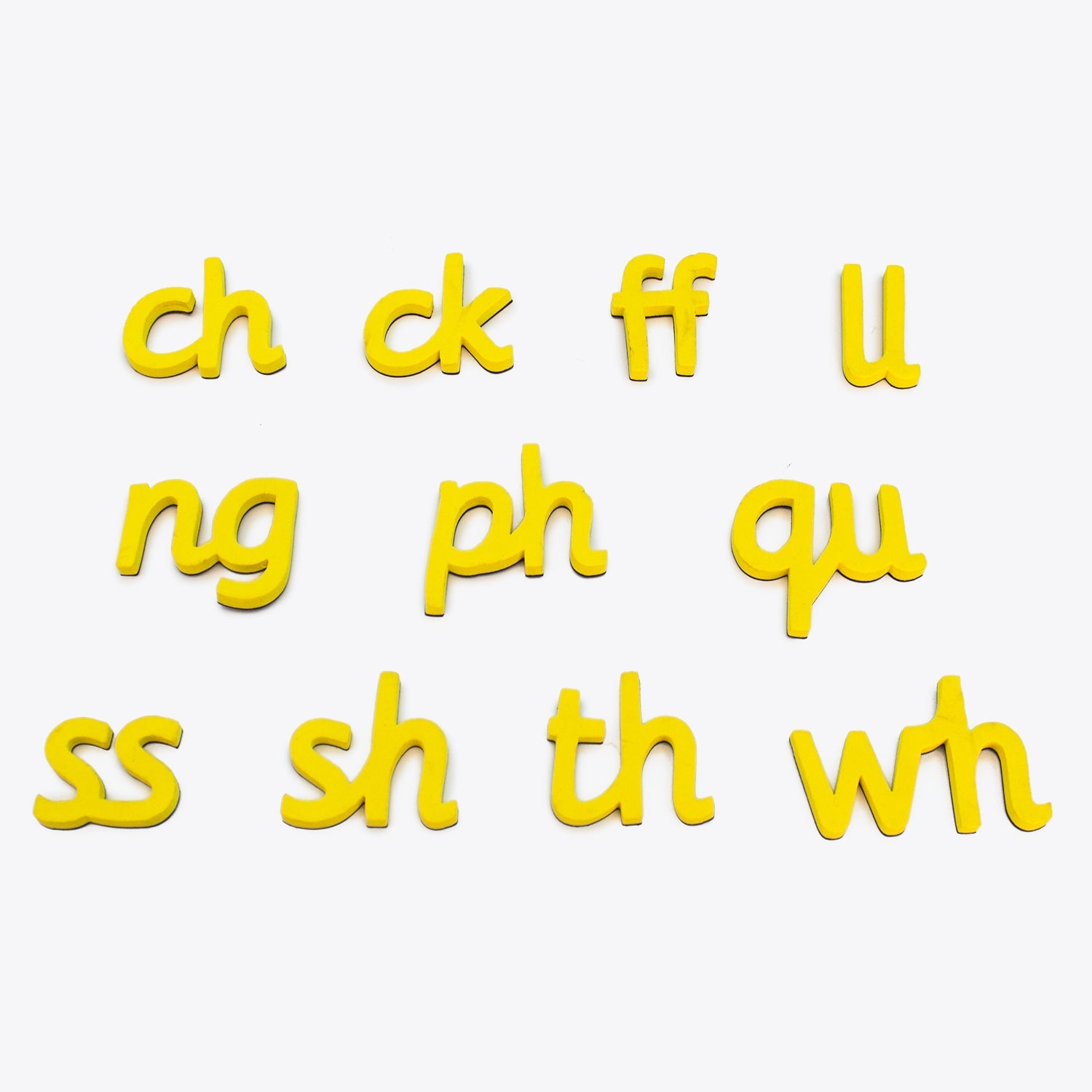 Rainbow Alphabet And Digraphs - Cursive