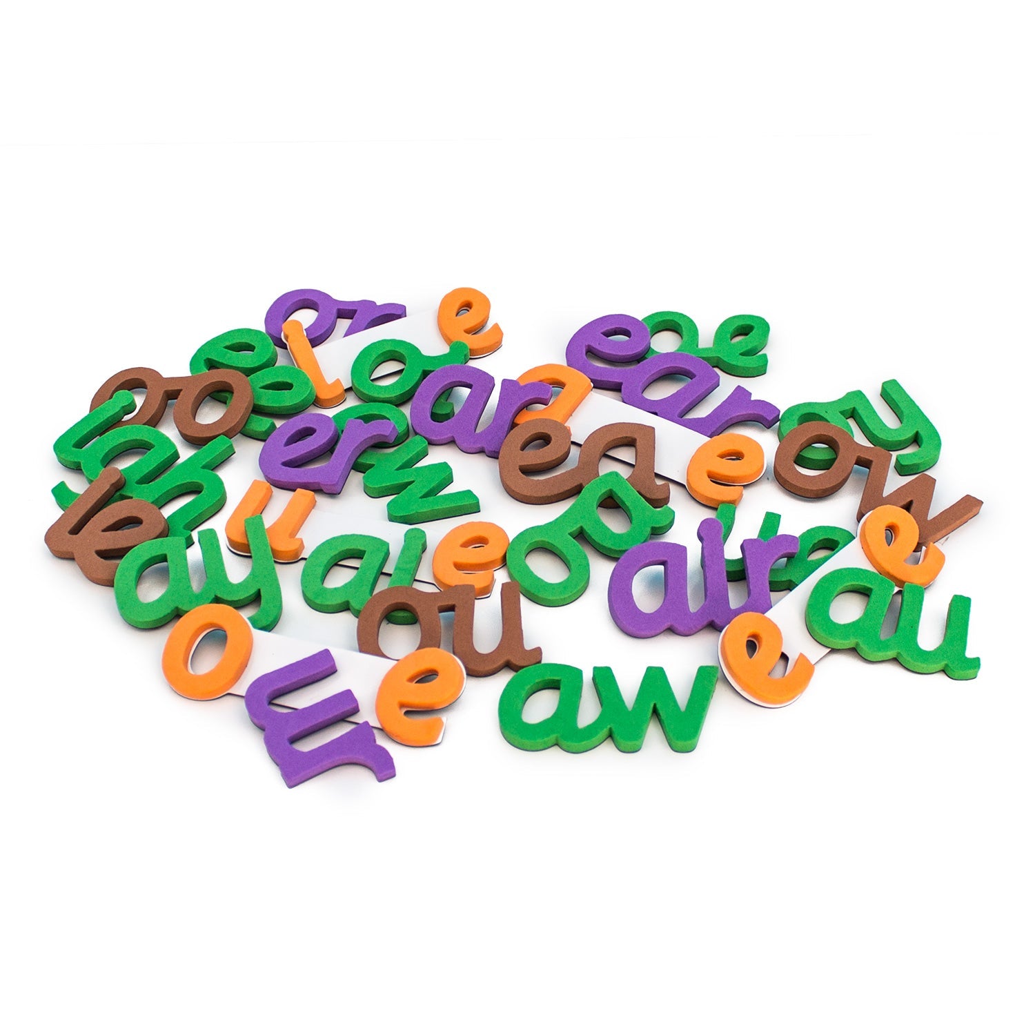 Rainbow Vowels - Cursive