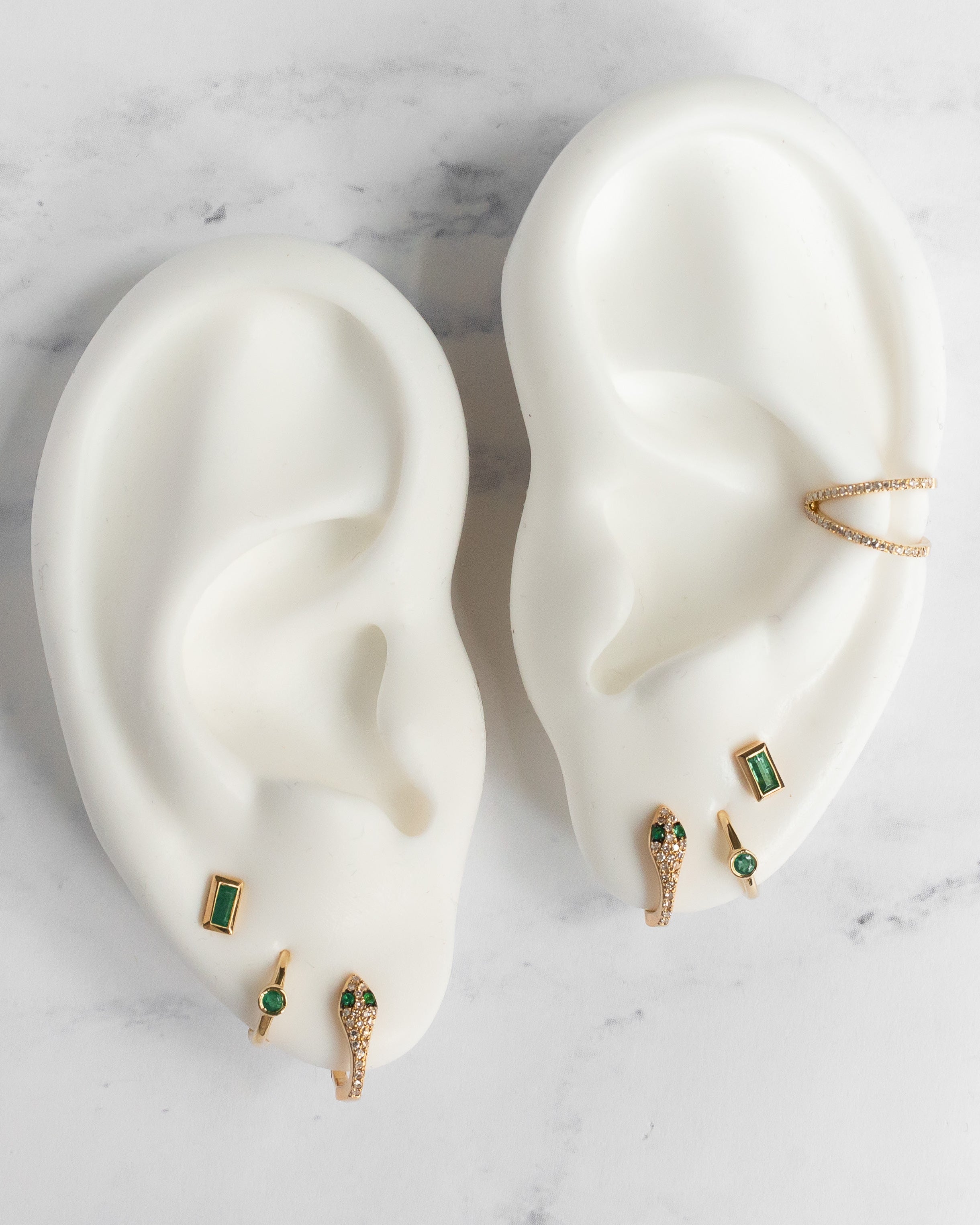 Double Diamond Ear Cuff