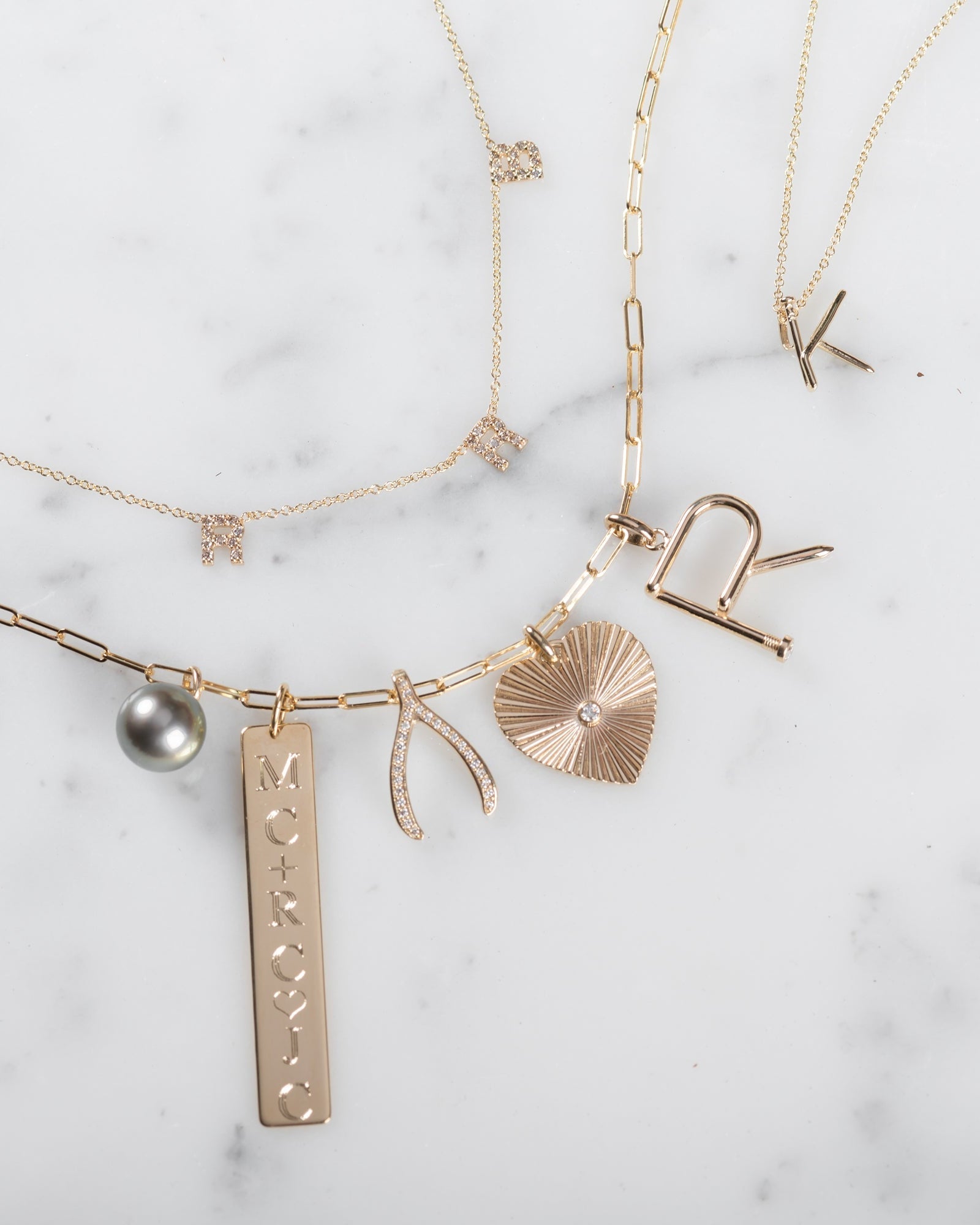14k Gold Open Link Chain Necklace
