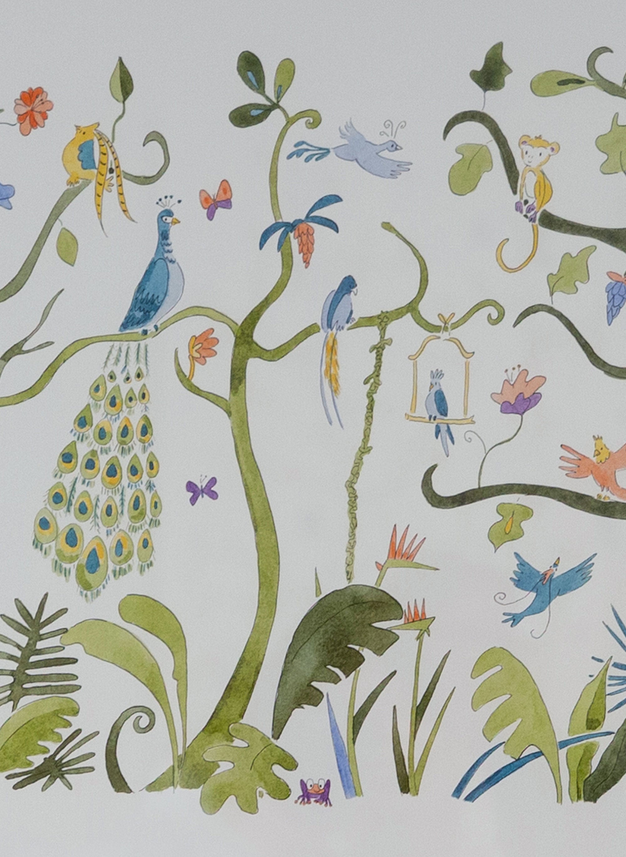 Art Print - Tropical Chinoiserie - Framed