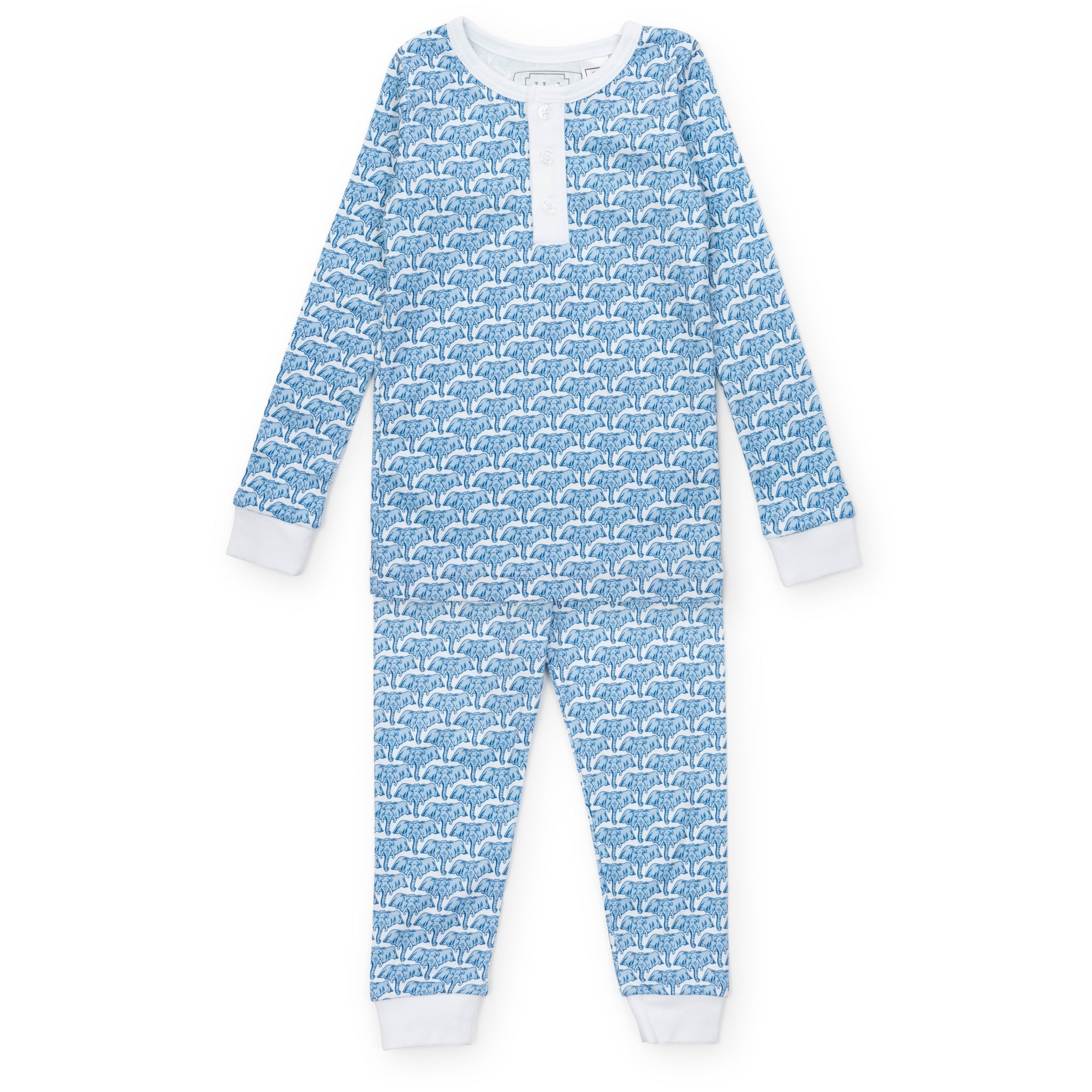 Jack Boys' Pajama Pant Set - African Elephants Blue
