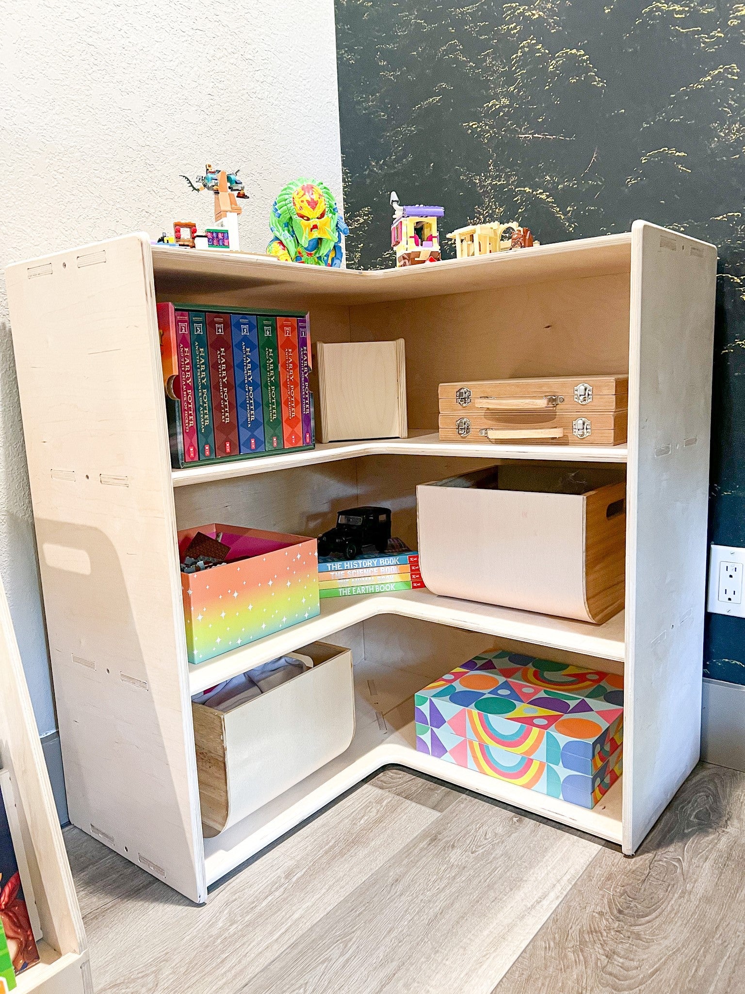 Jared- Corner Toy Shelf