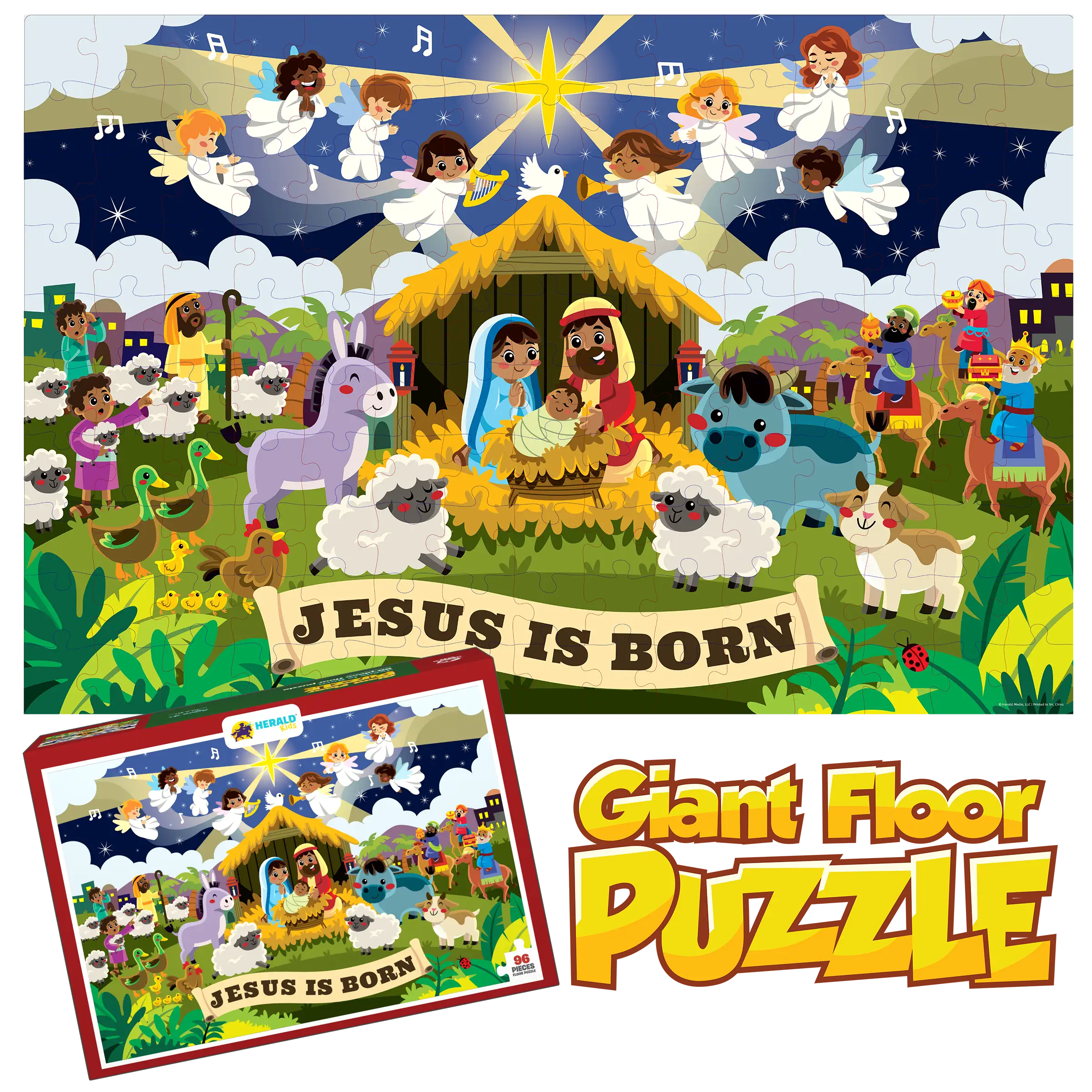 Jesus Is Born - 150-piece Giant Floor Puzzle