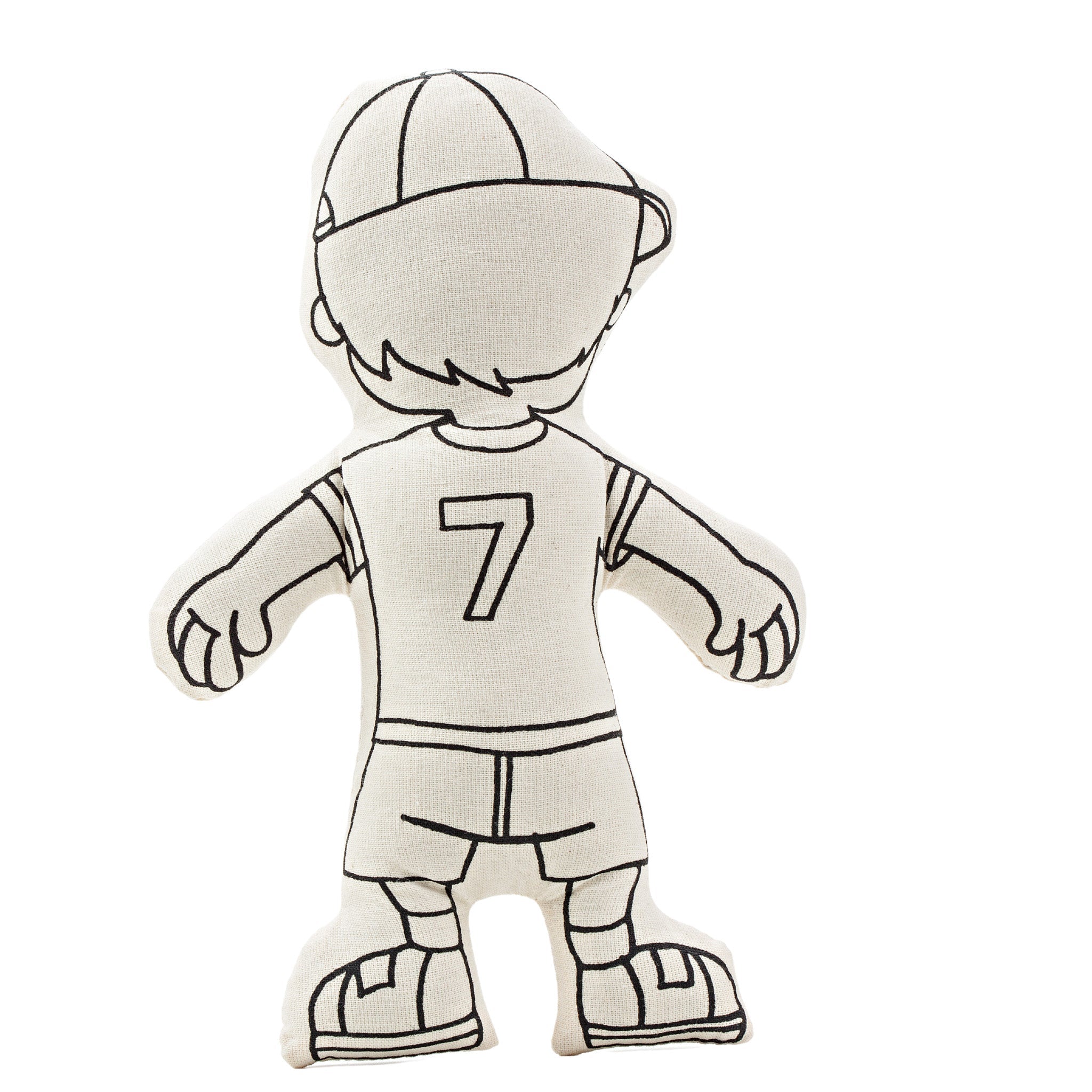 : Boy With Cap - Colorable And Washable Doll For Creative Play