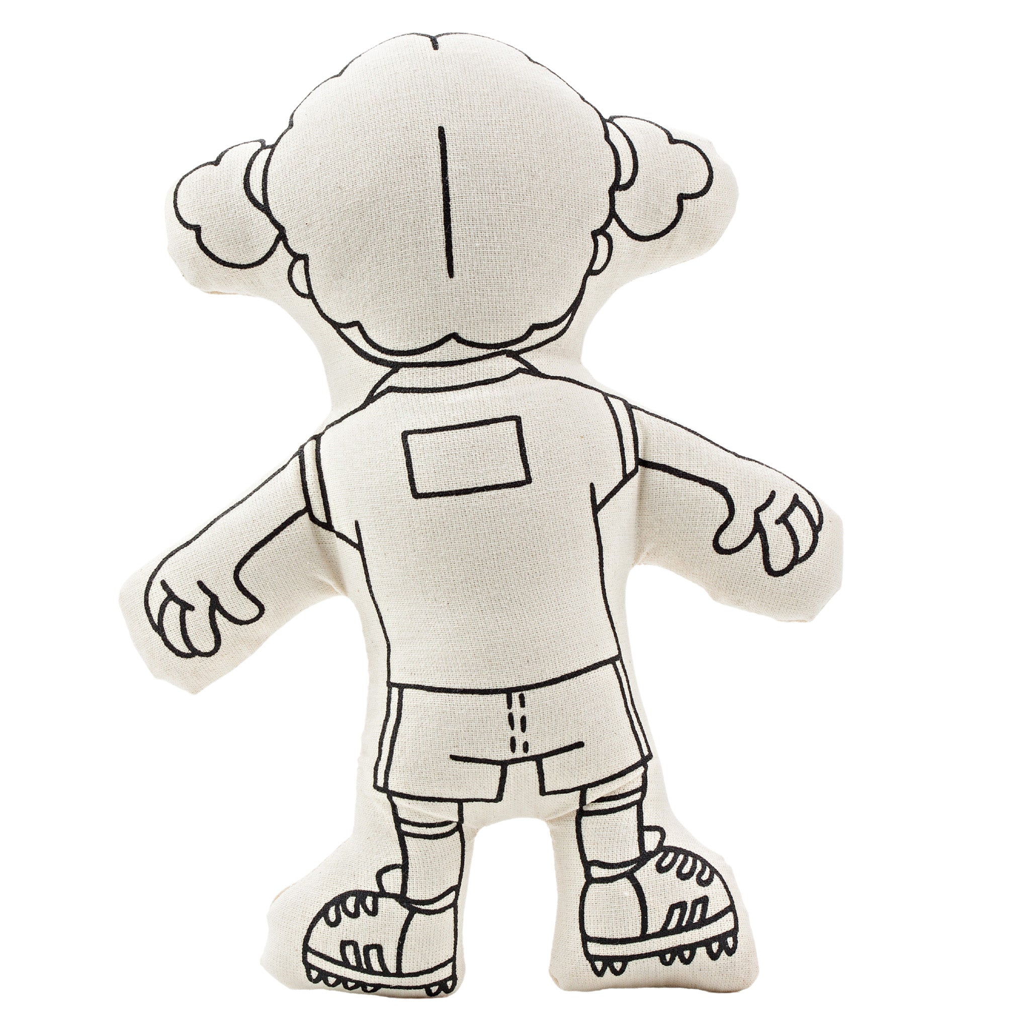 Soccer Series: Soccer Girl With Pigtails Doll - Colorable And Washable For Creative Play