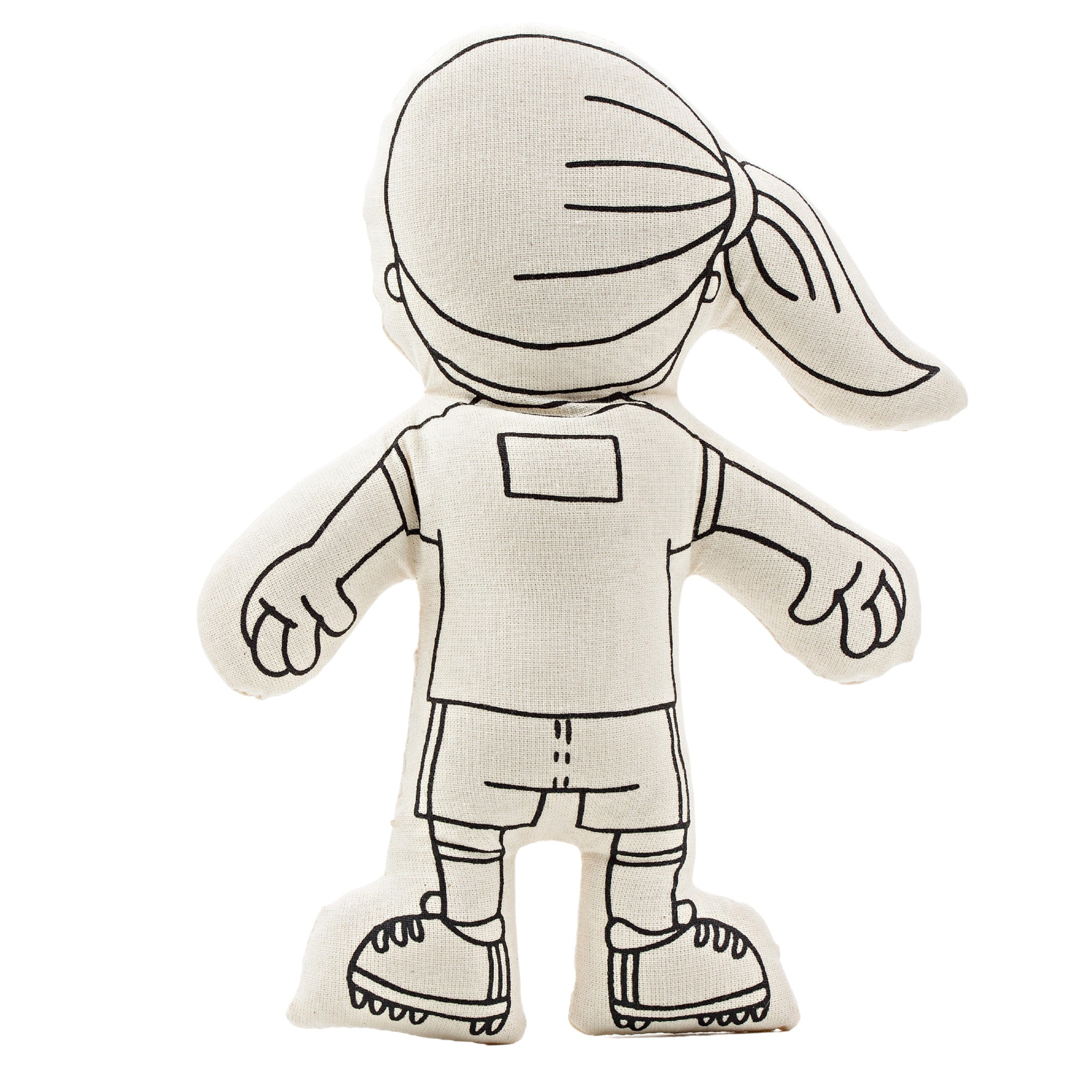 Soccer Series: Soccer Girl With Ponytail Doll - Colorable And Washable For Creative Play