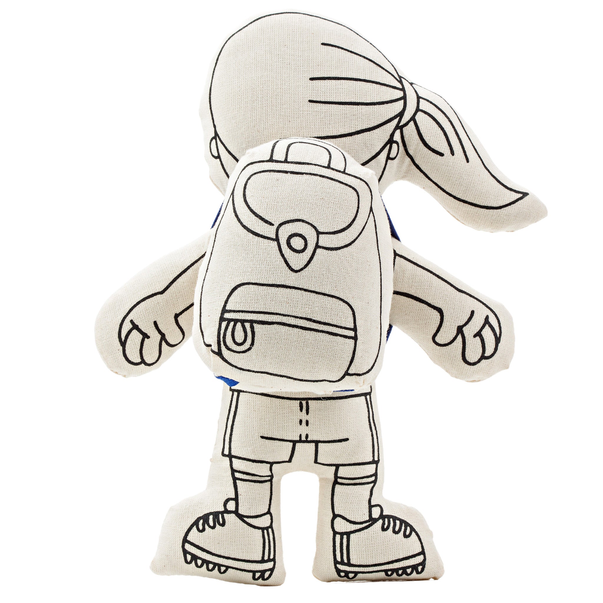 Soccer Series: Soccer Girl With Ponytail Doll - Colorable And Washable For Creative Play