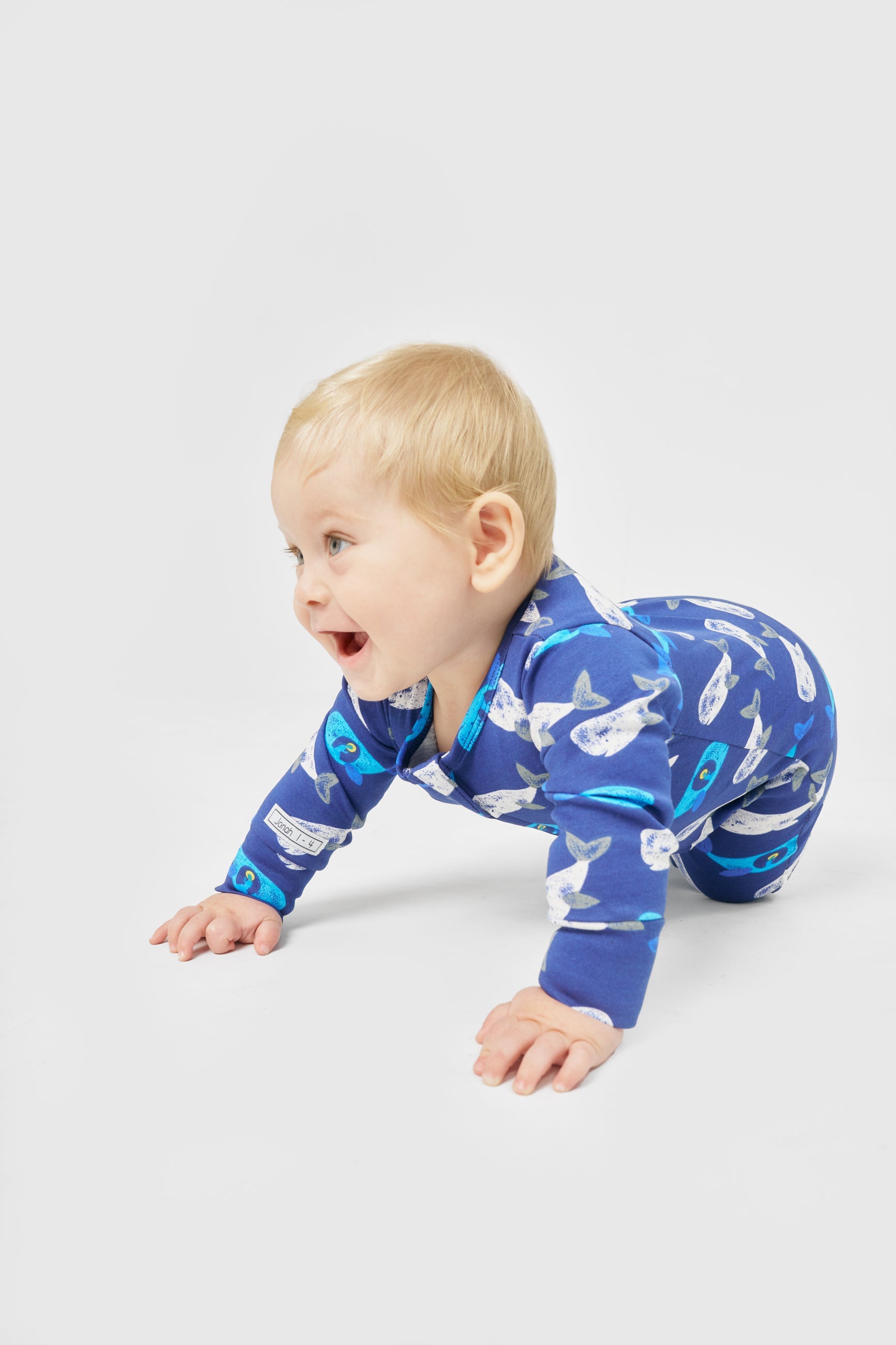Jonah Blue Pj Footed Onesie Cotton