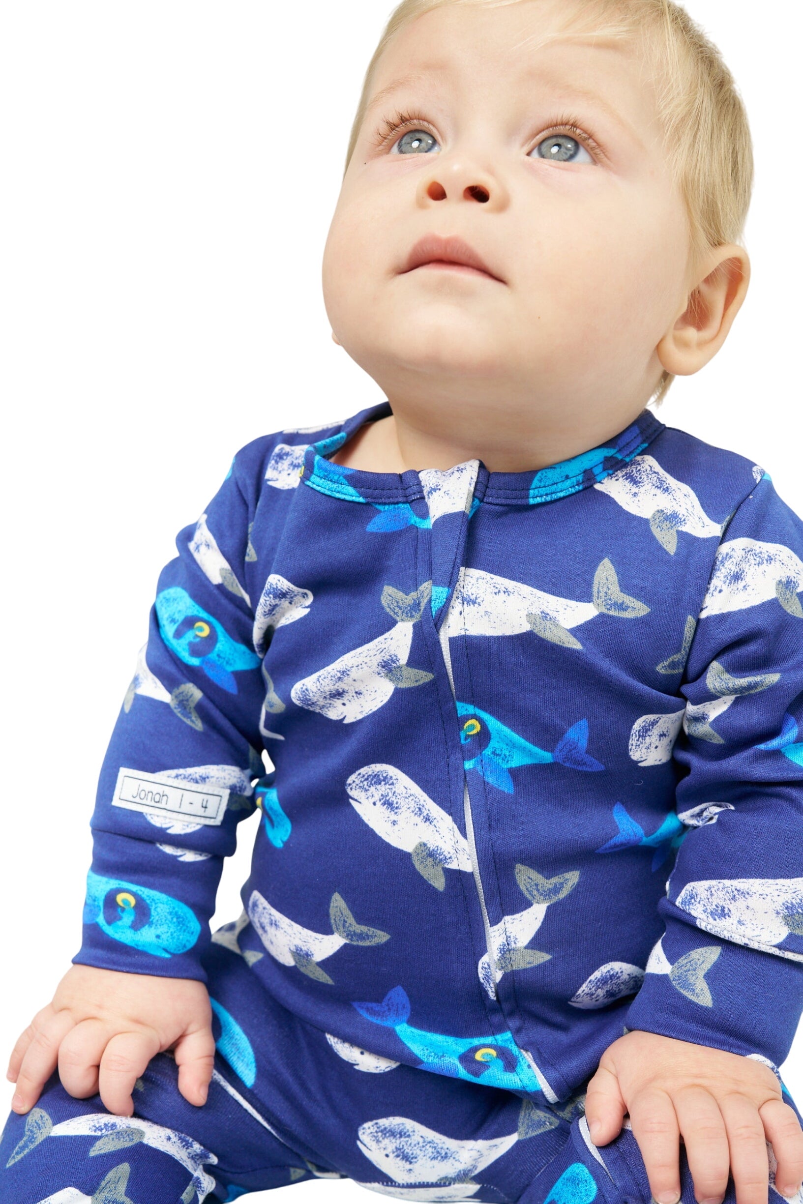 Jonah Blue Pj Footed Onesie Cotton