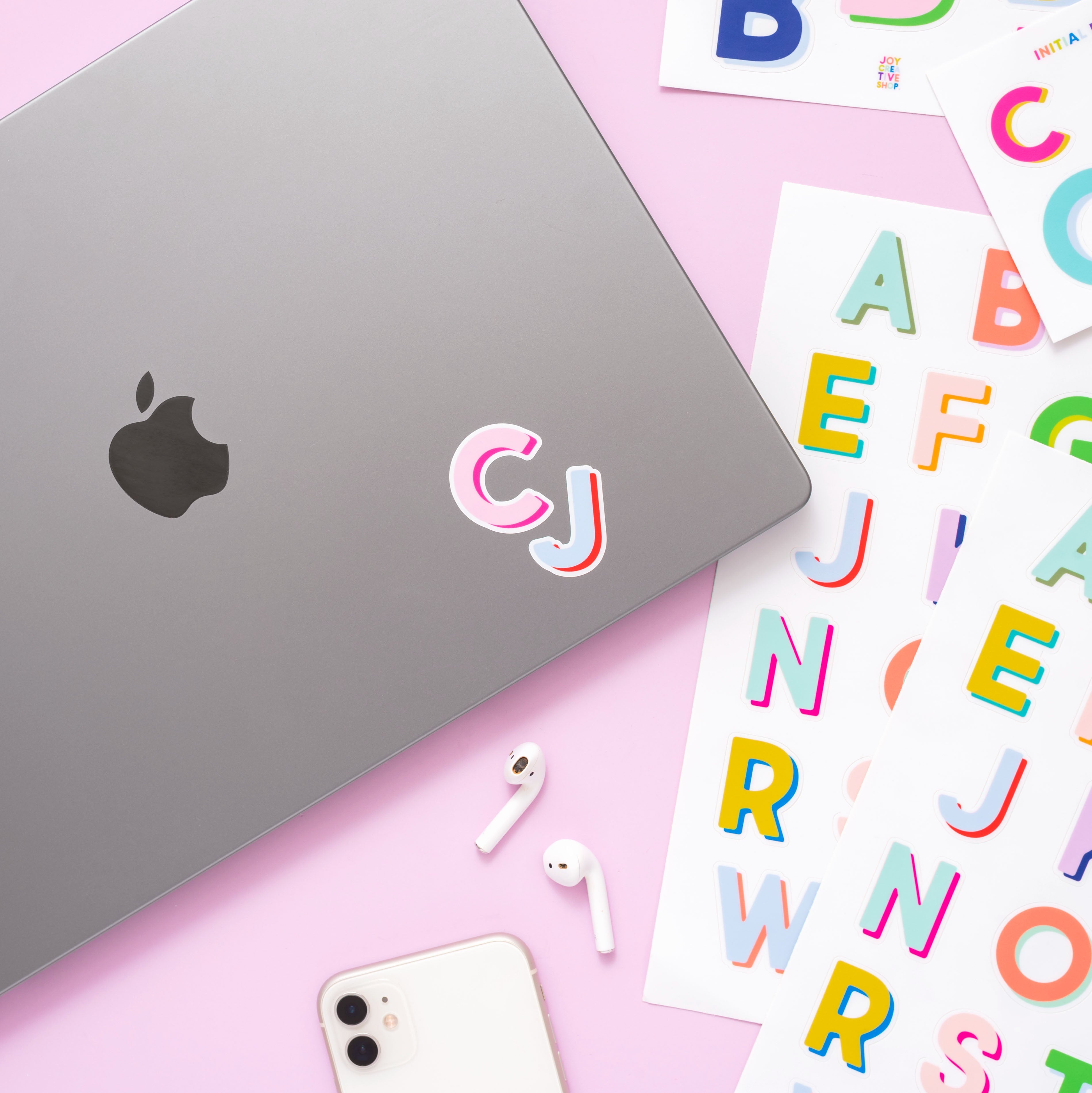 Brights Vinyl Alphabet Stickers - A Thru Z