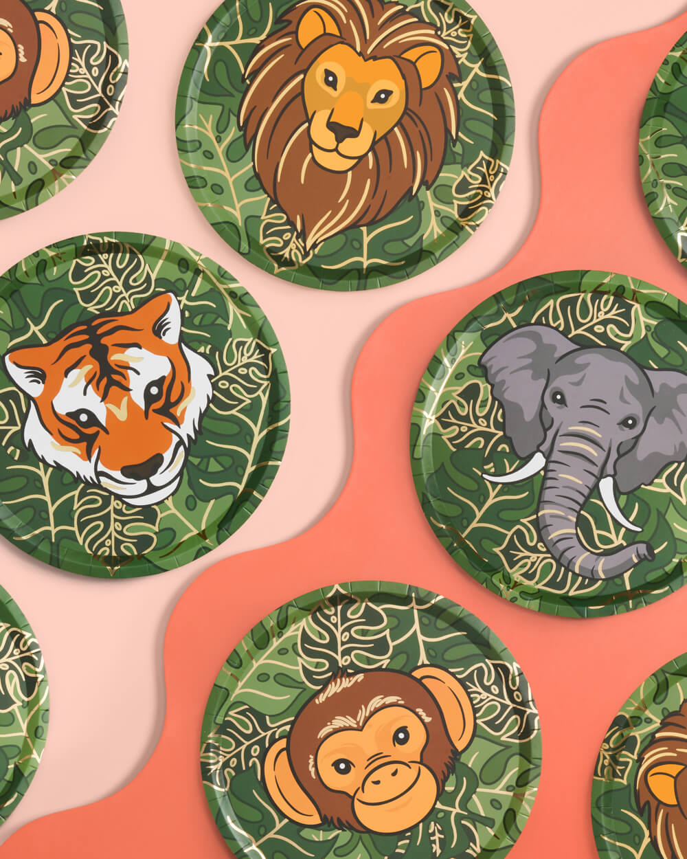 Party Animal Plates - 24 Paper Plates