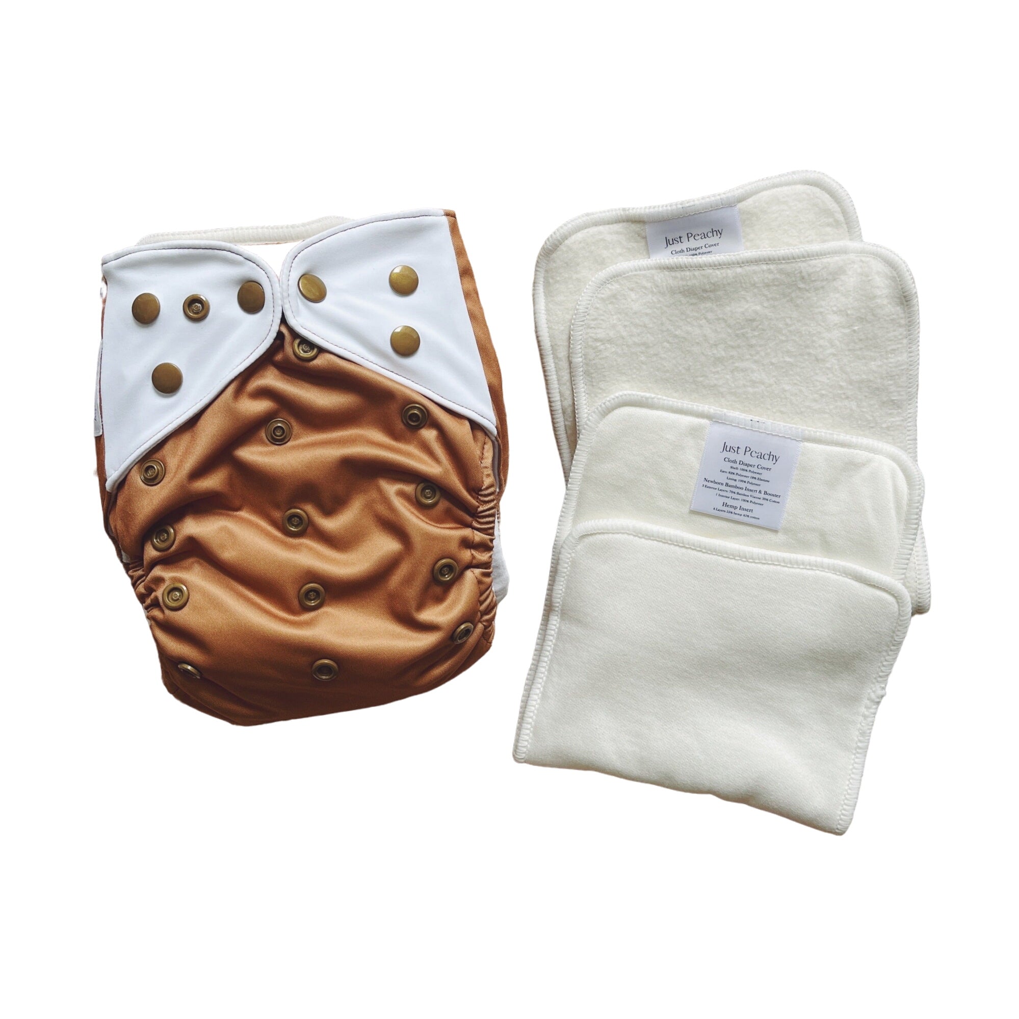 Cloth Diapers - Nature Collection - Single Diaper Set + Inserts