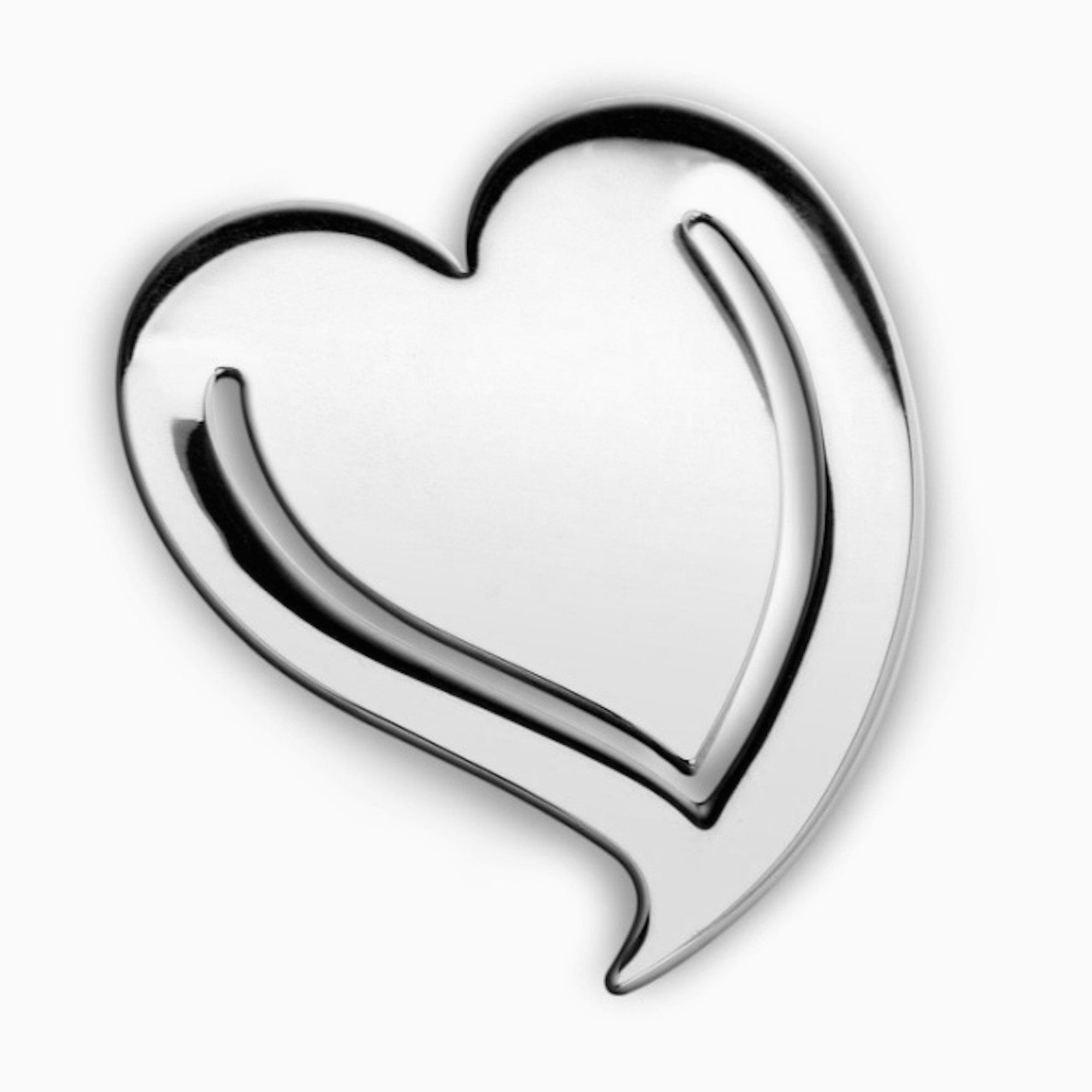 Heart Sterling Silver Bookmark By Krysaliis
