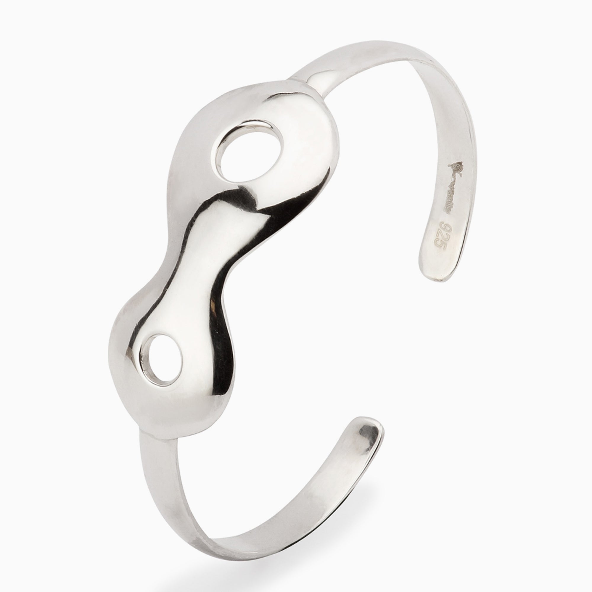 Sterling Silver Baby Circle Bracelet Bangle By Krysaliis