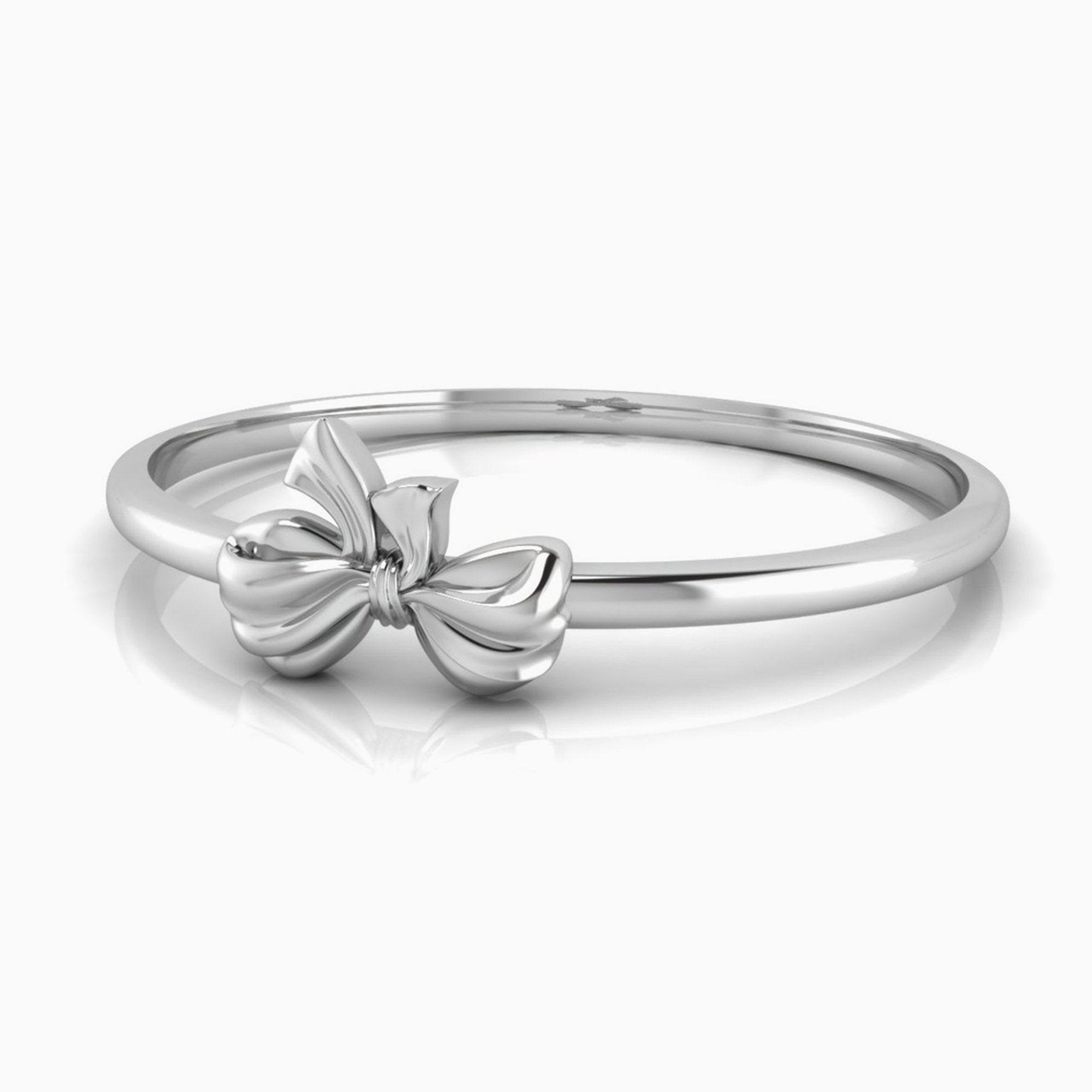 Sterling Silver Bow Baby Bracelet Bangle By Krysaliis