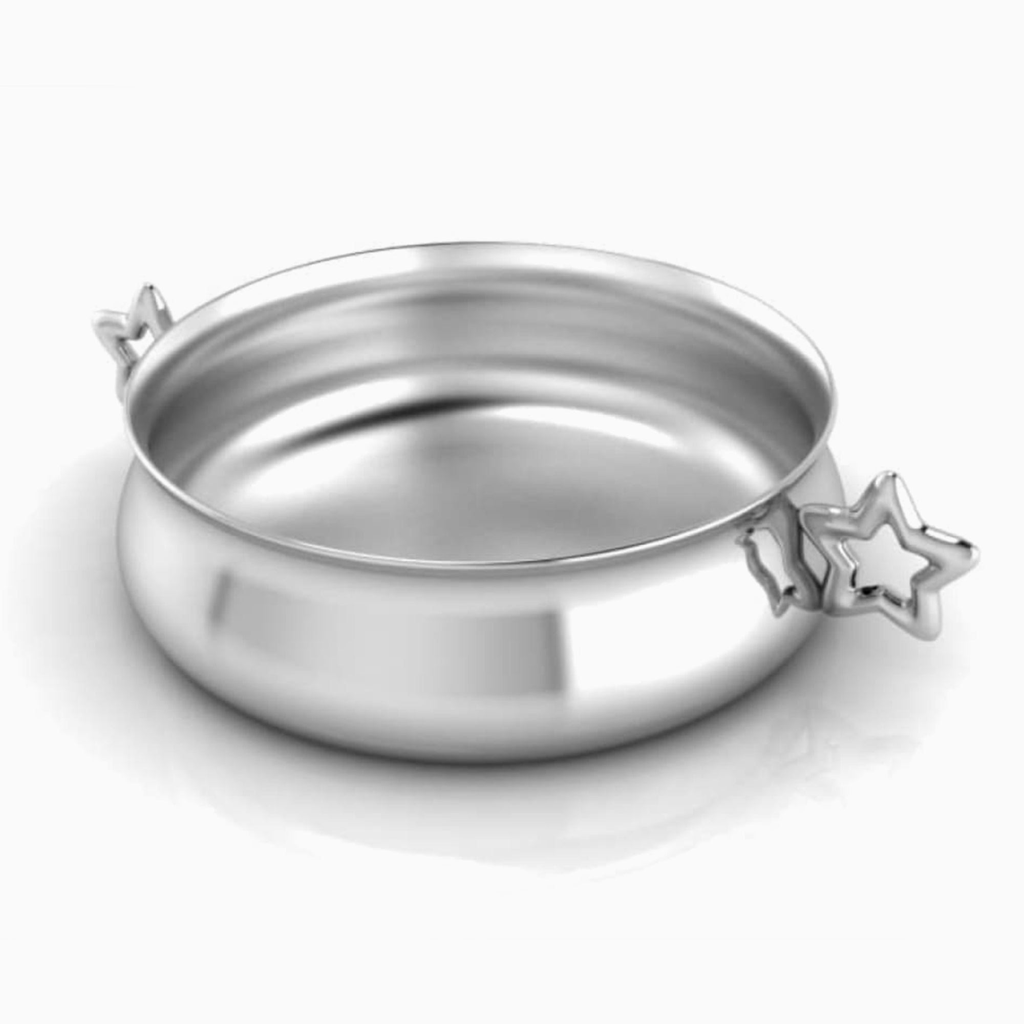 Star Silver Plated Baby Porringer By Krysaliis