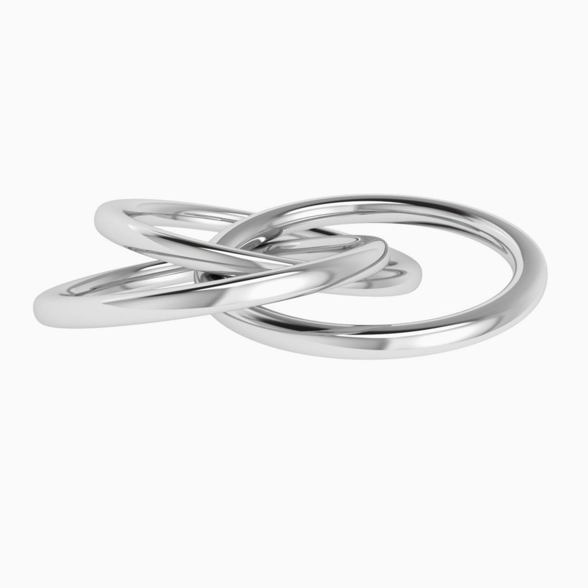 Krysaliis Silver Plated Baby Rattle - 3 Ring