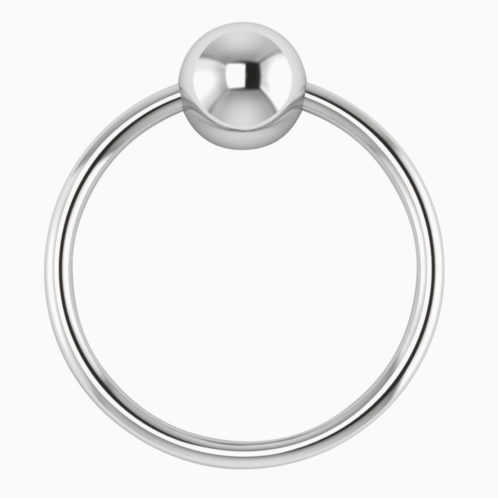 Krysaliis Sterling Silver Teether Rattle - Single Ring