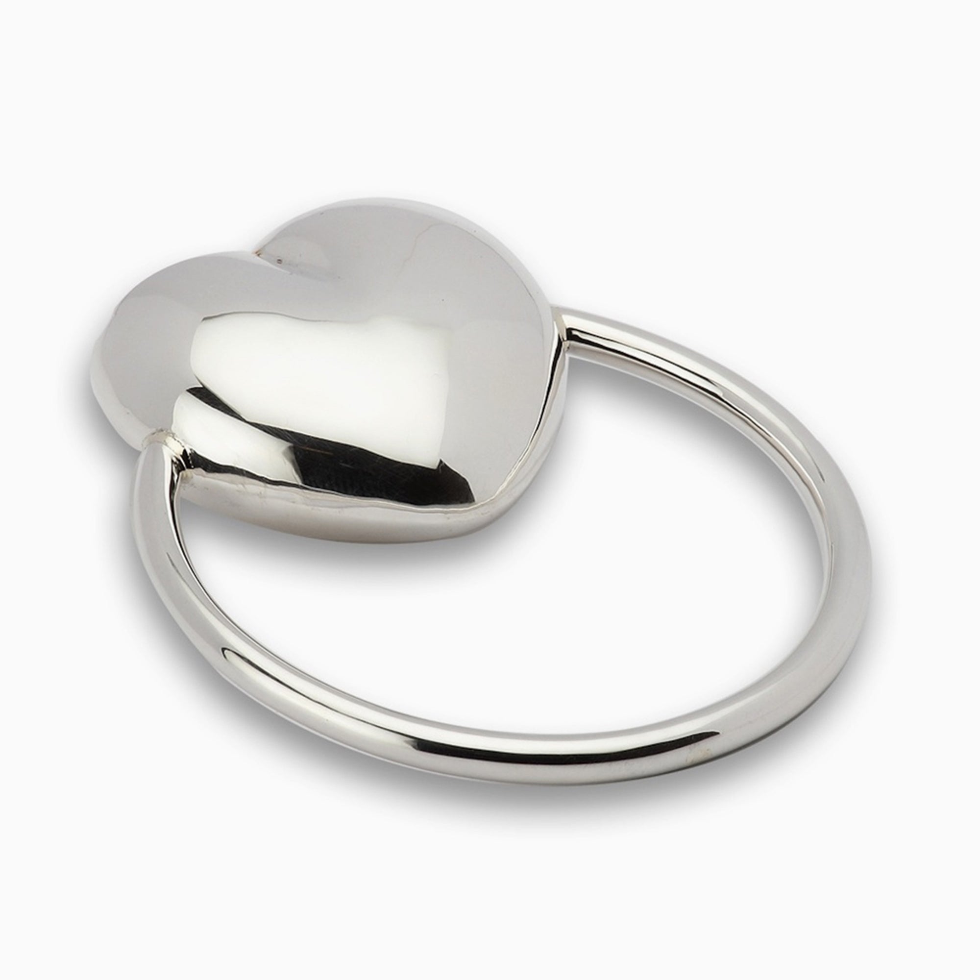 Krysaliis Sterling Silver Baby Teether Rattle - Heart