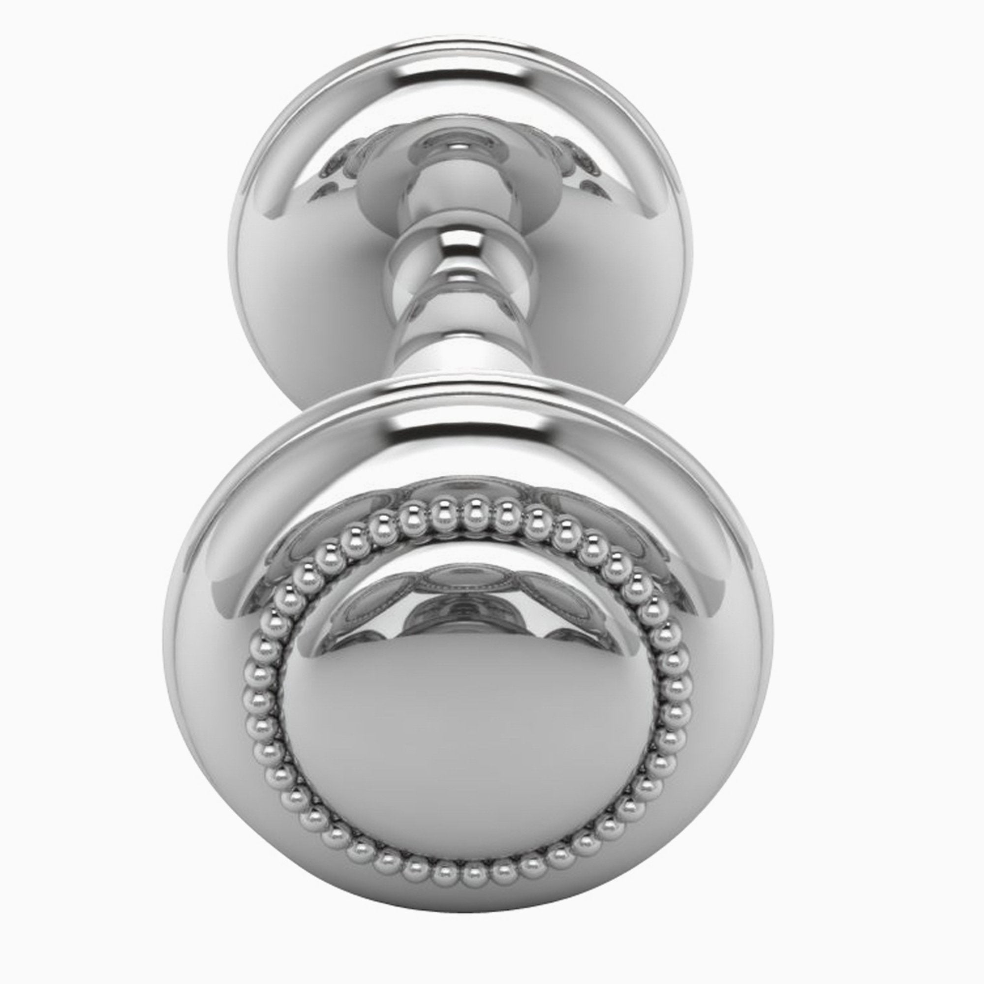 Krysaliis Sterling Silver Dumbbell Rattle - Beaded