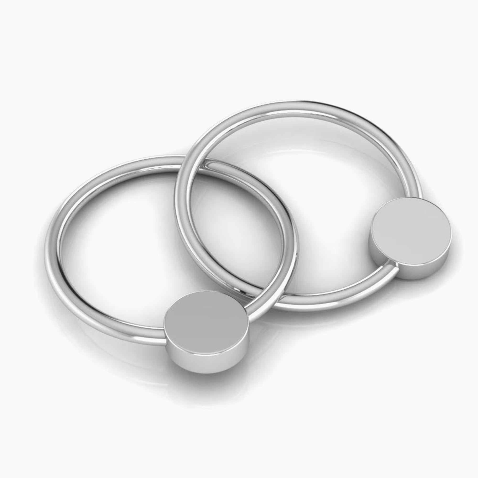 Krysaliis Sterling Silver Teether Rattle - Flat 2 Ring