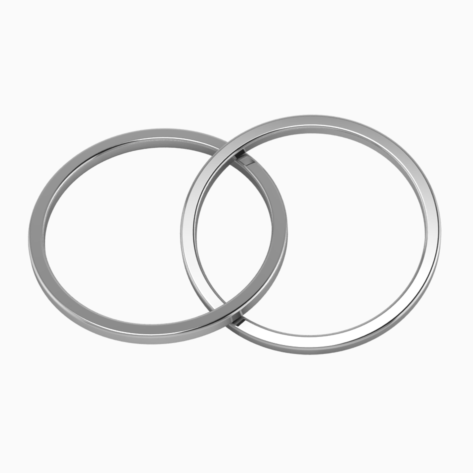 Krysaliis Sterling Silver Teether Rattle - 2 Ring