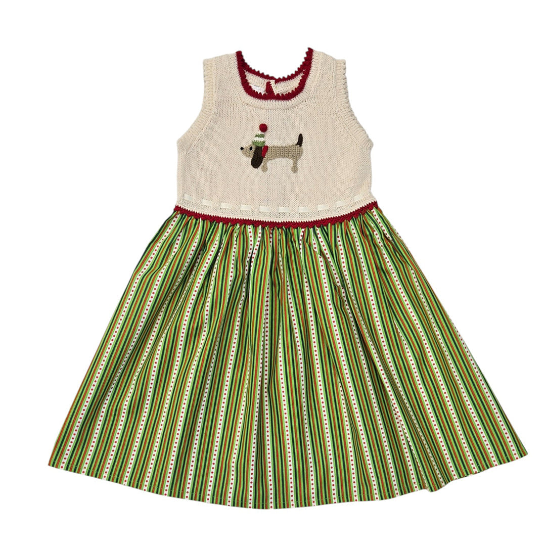 Holiday Dog Dress, Fabric Skirt