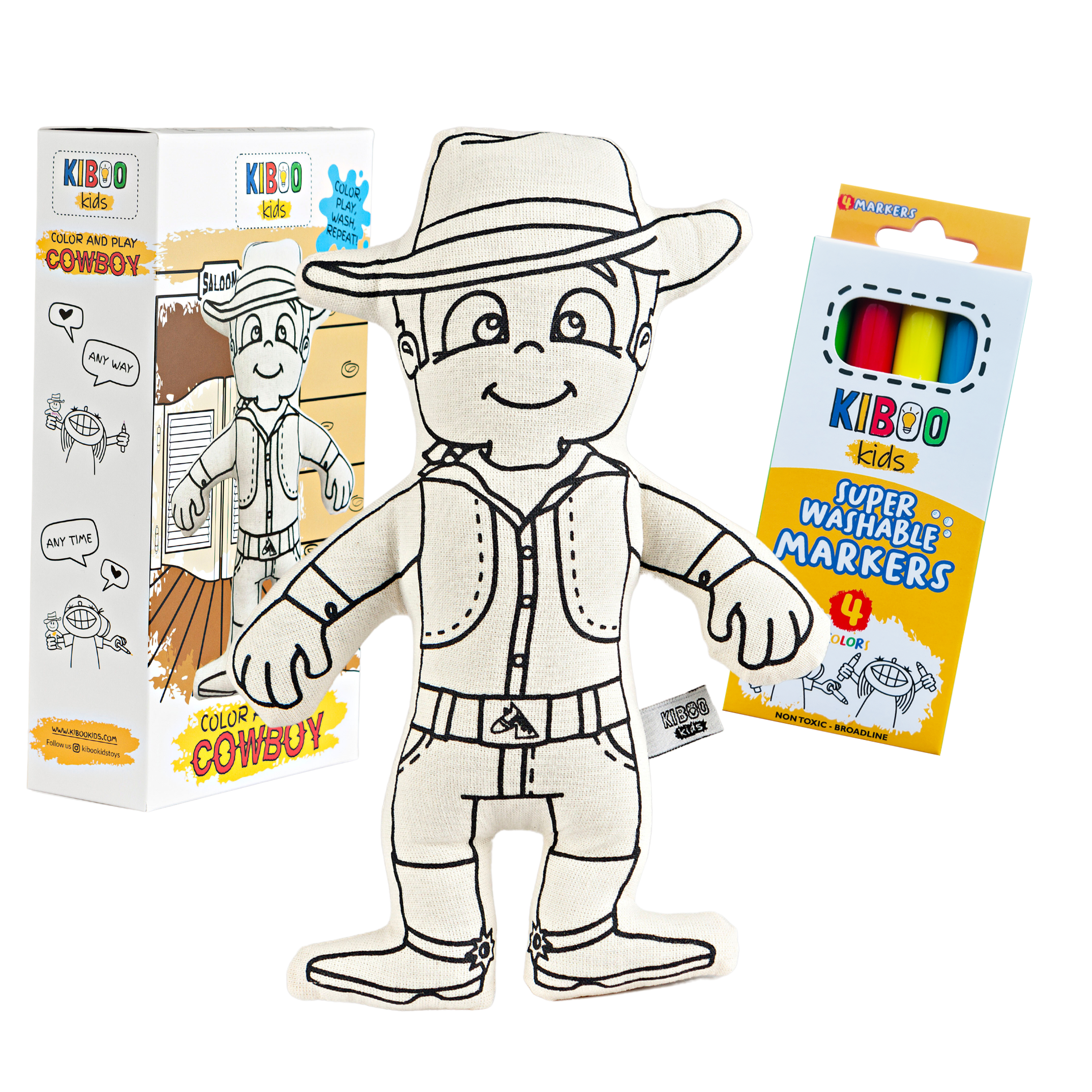 Color And Play Doll - Cowboy