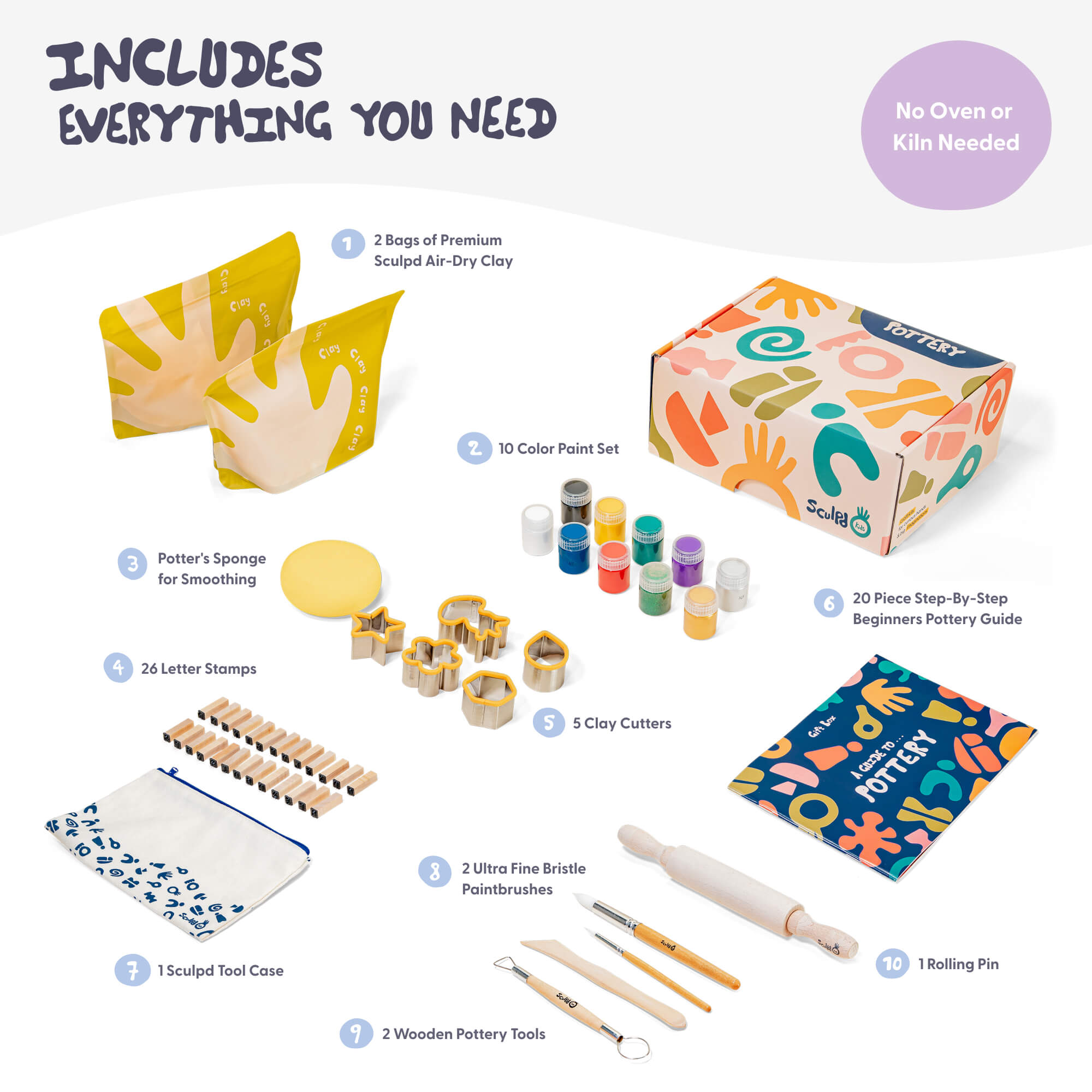 Kids Pottery Kit