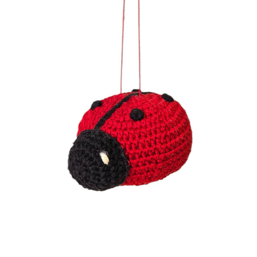 Crochet Ladybug Ornament