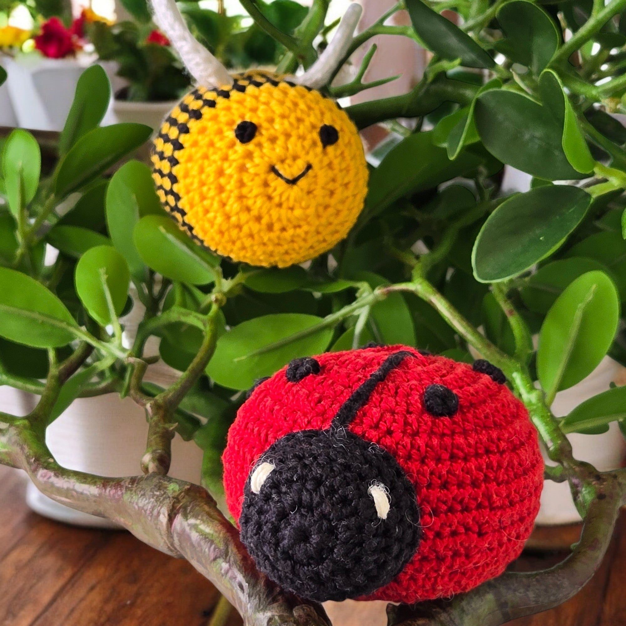 Crochet Ladybug Ornament