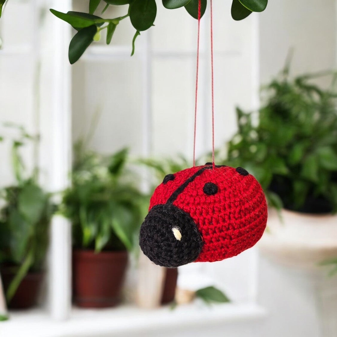 Crochet Ladybug Ornament