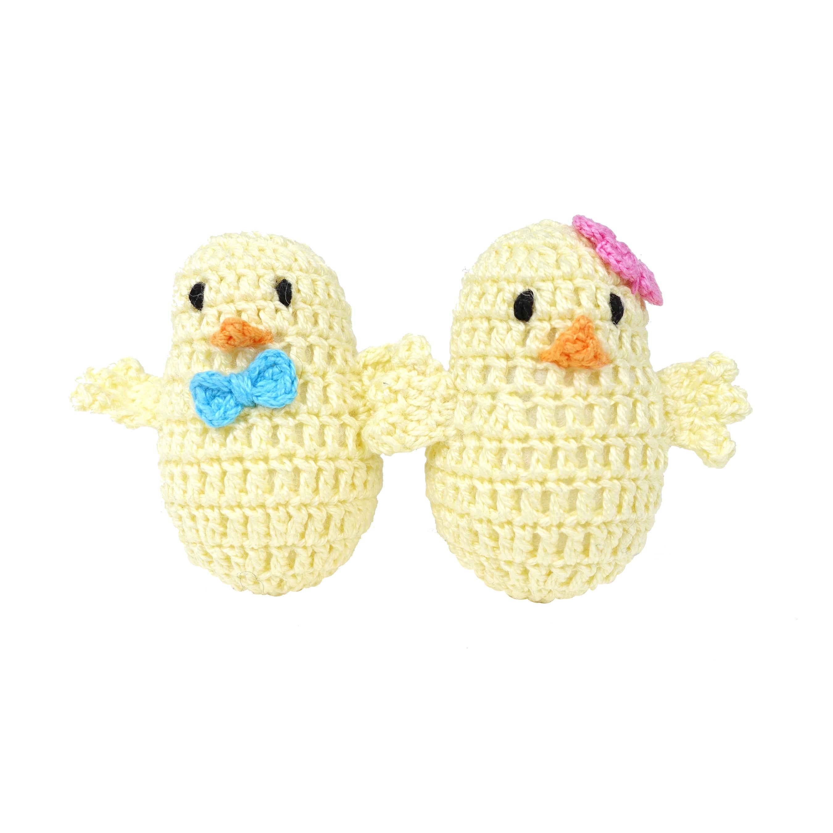 Crochet Easter Chick Ornaments - Set Of 6
