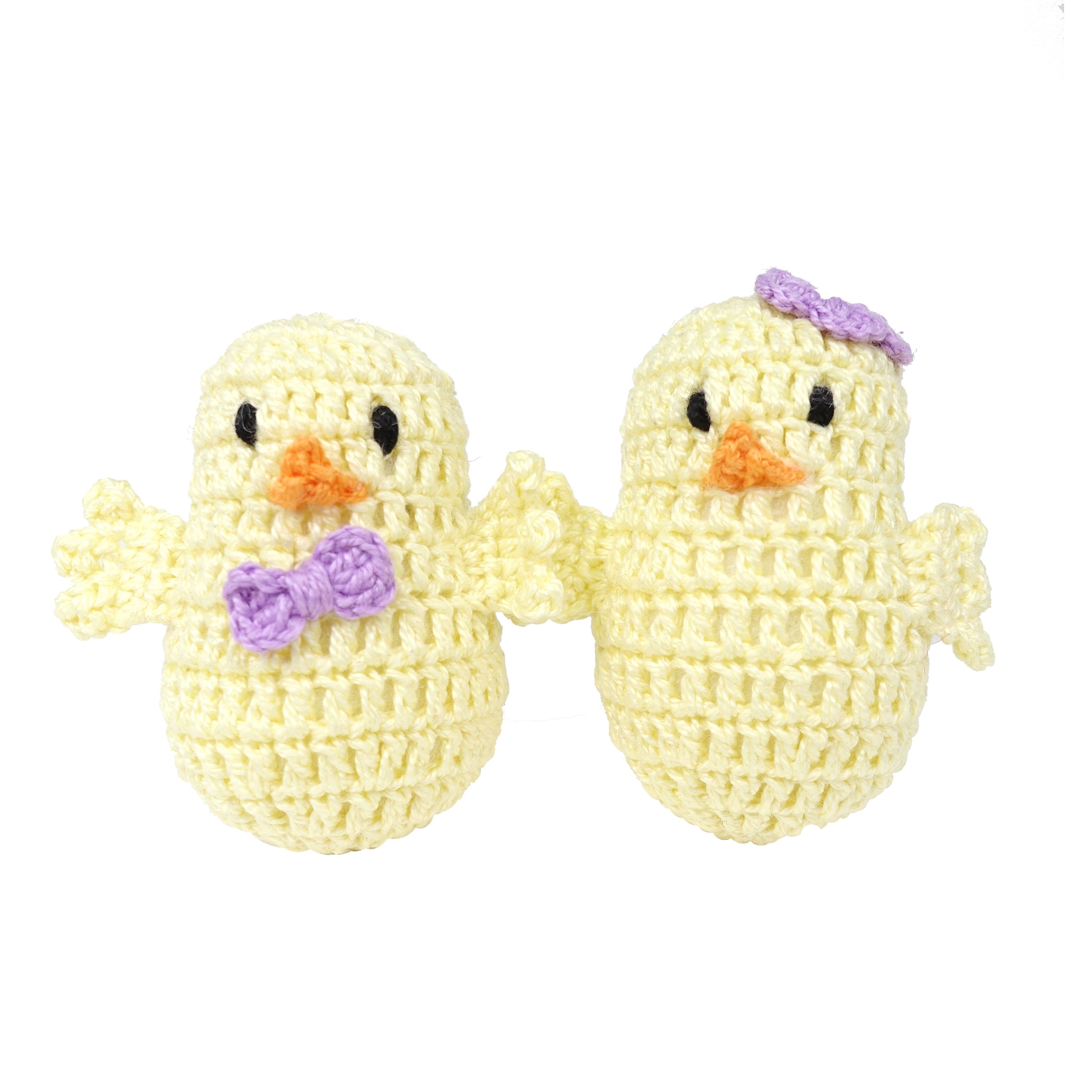 Crochet Easter Chick Ornaments - Set Of 6