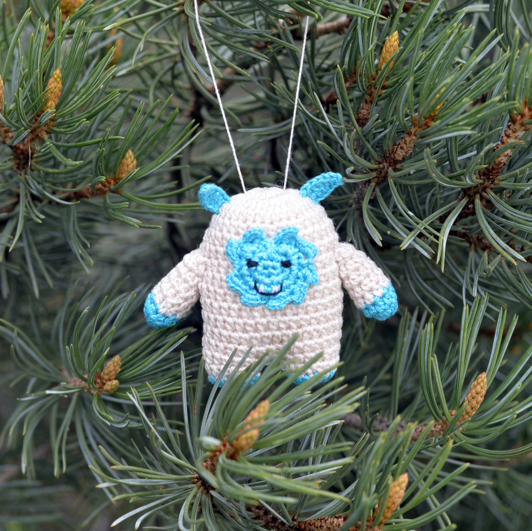 Big Foot And Yeti Ornaments, Set Of 2