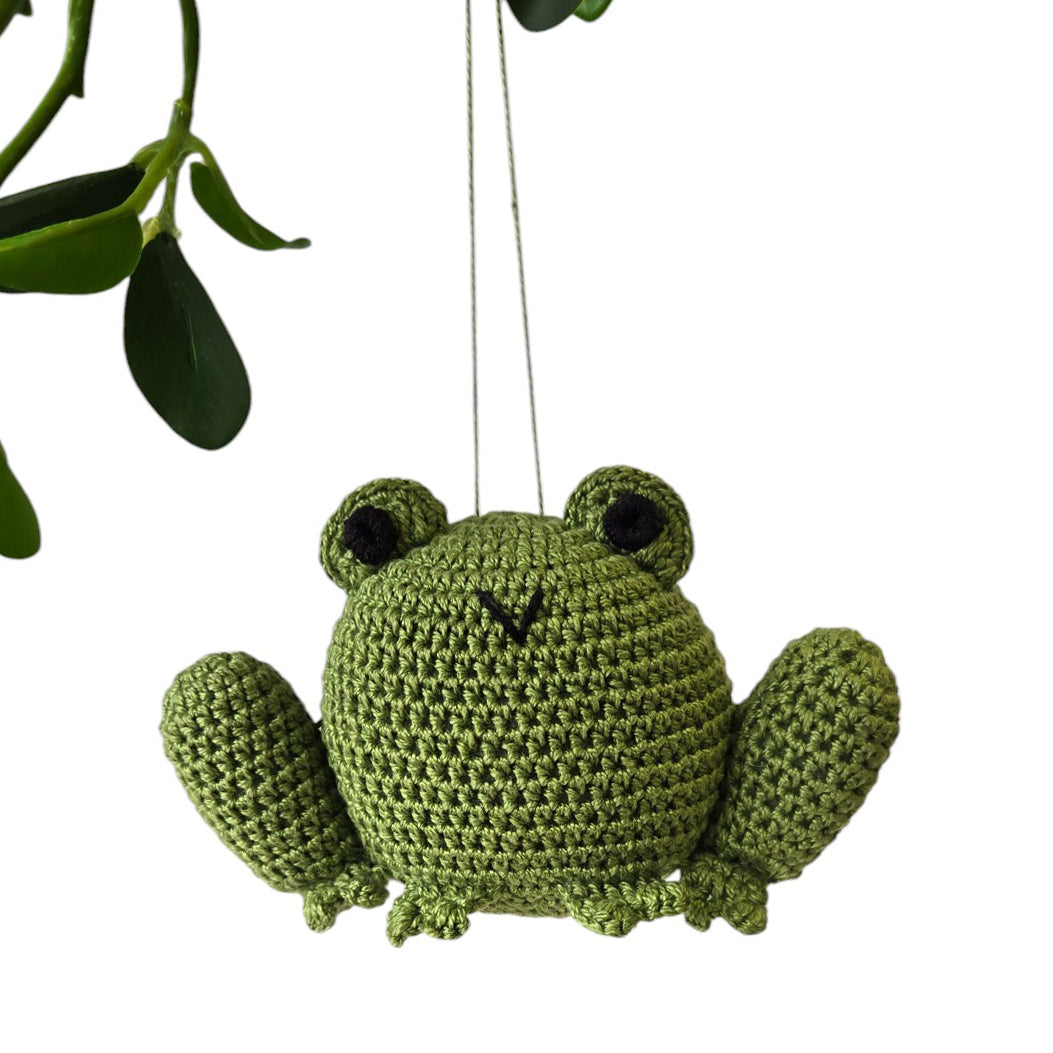 Crochet Frog Ornament