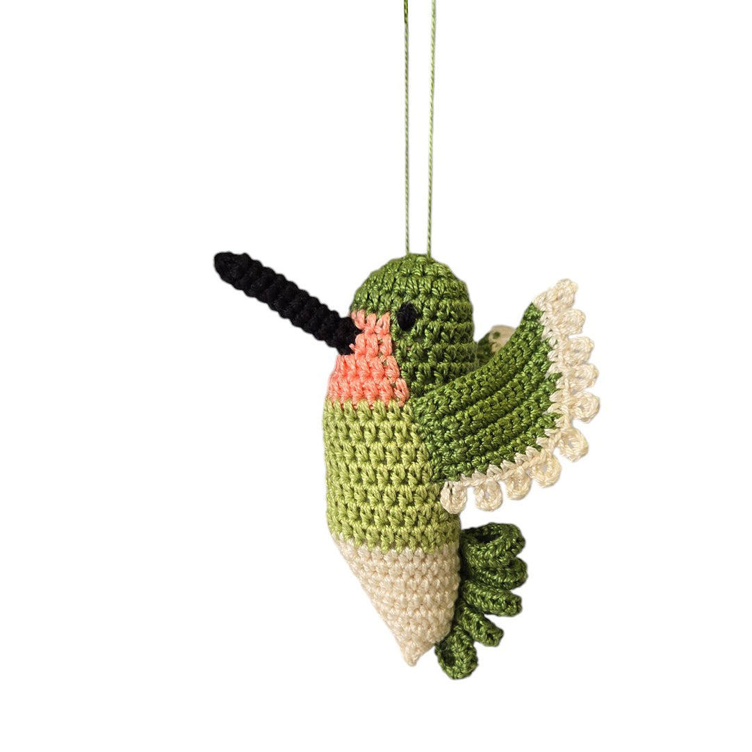 Crochet Hummingbird Ornament