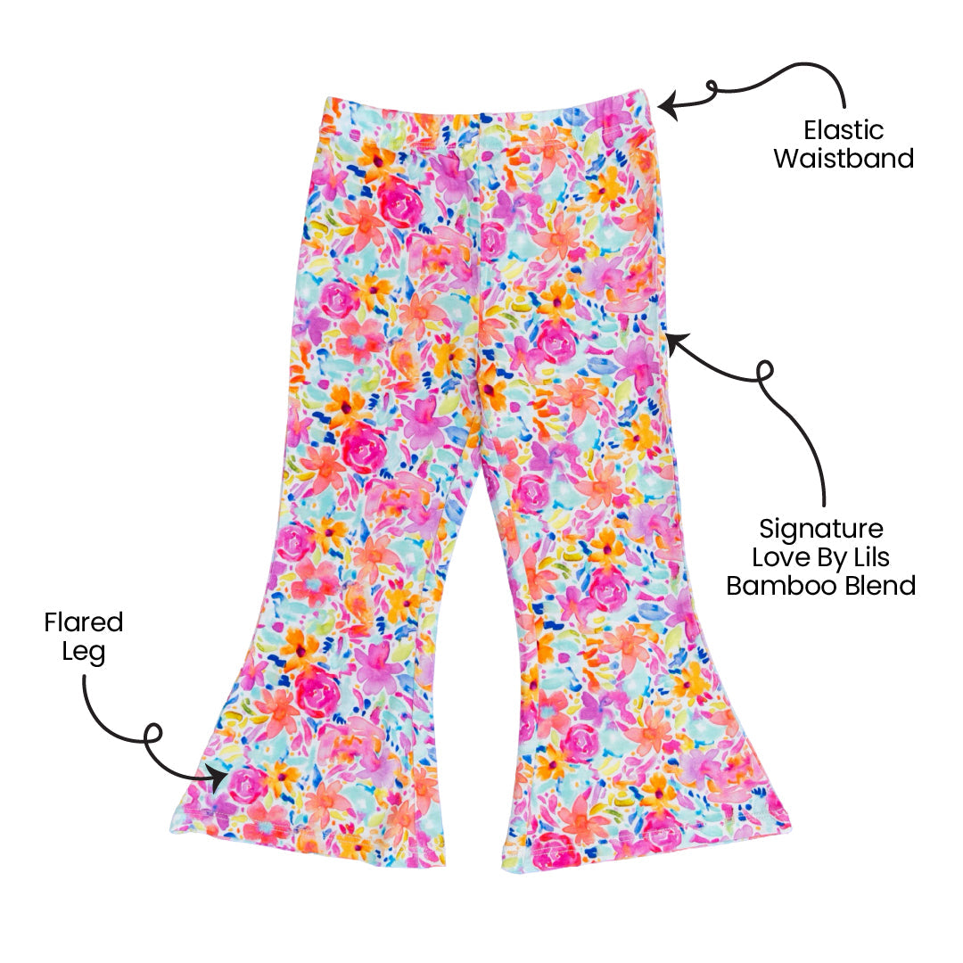 Korrie Floral Bamboo Flared Leggings