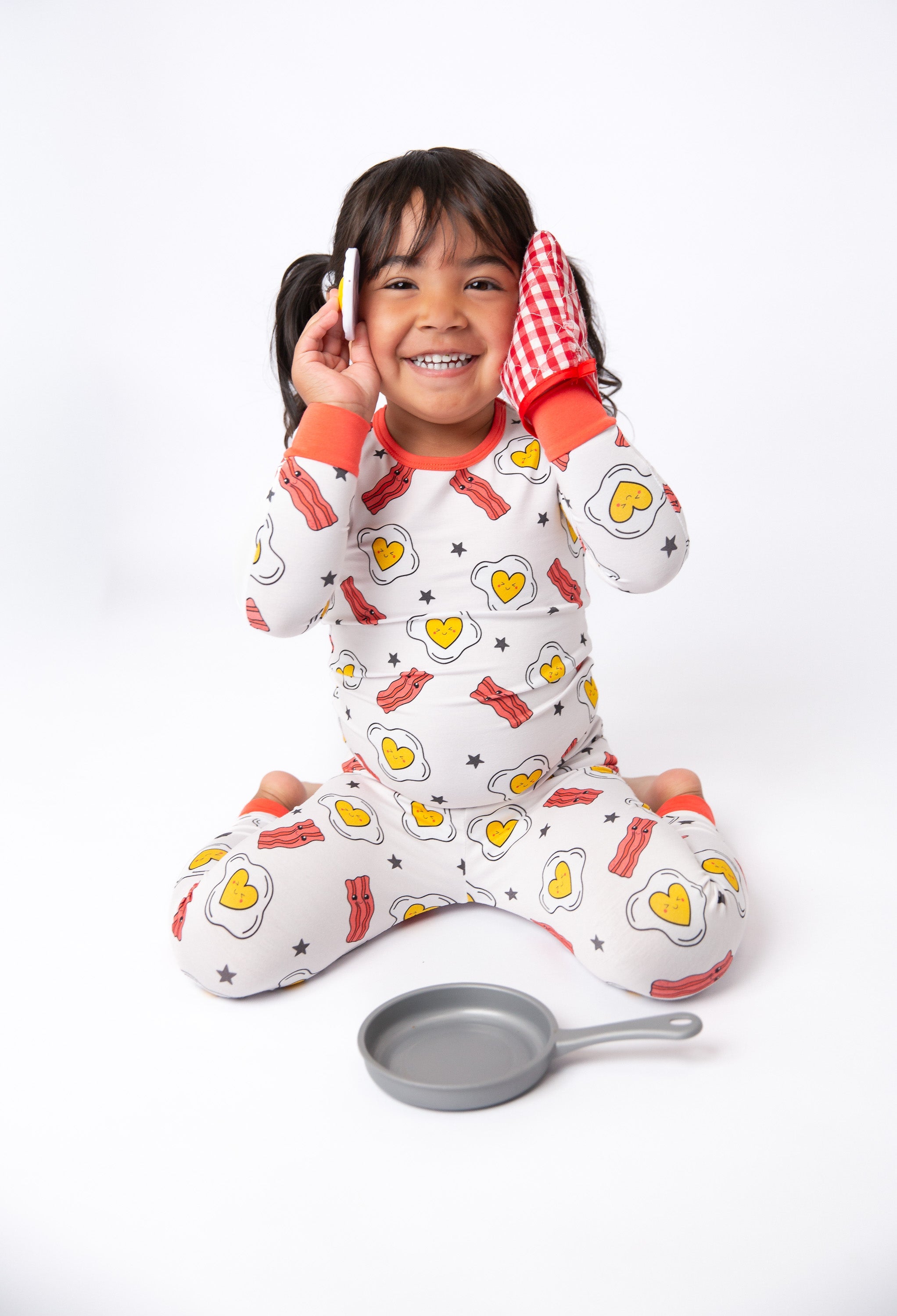 Eggs & Bacon Bamboo Toddler 2 Piece Set