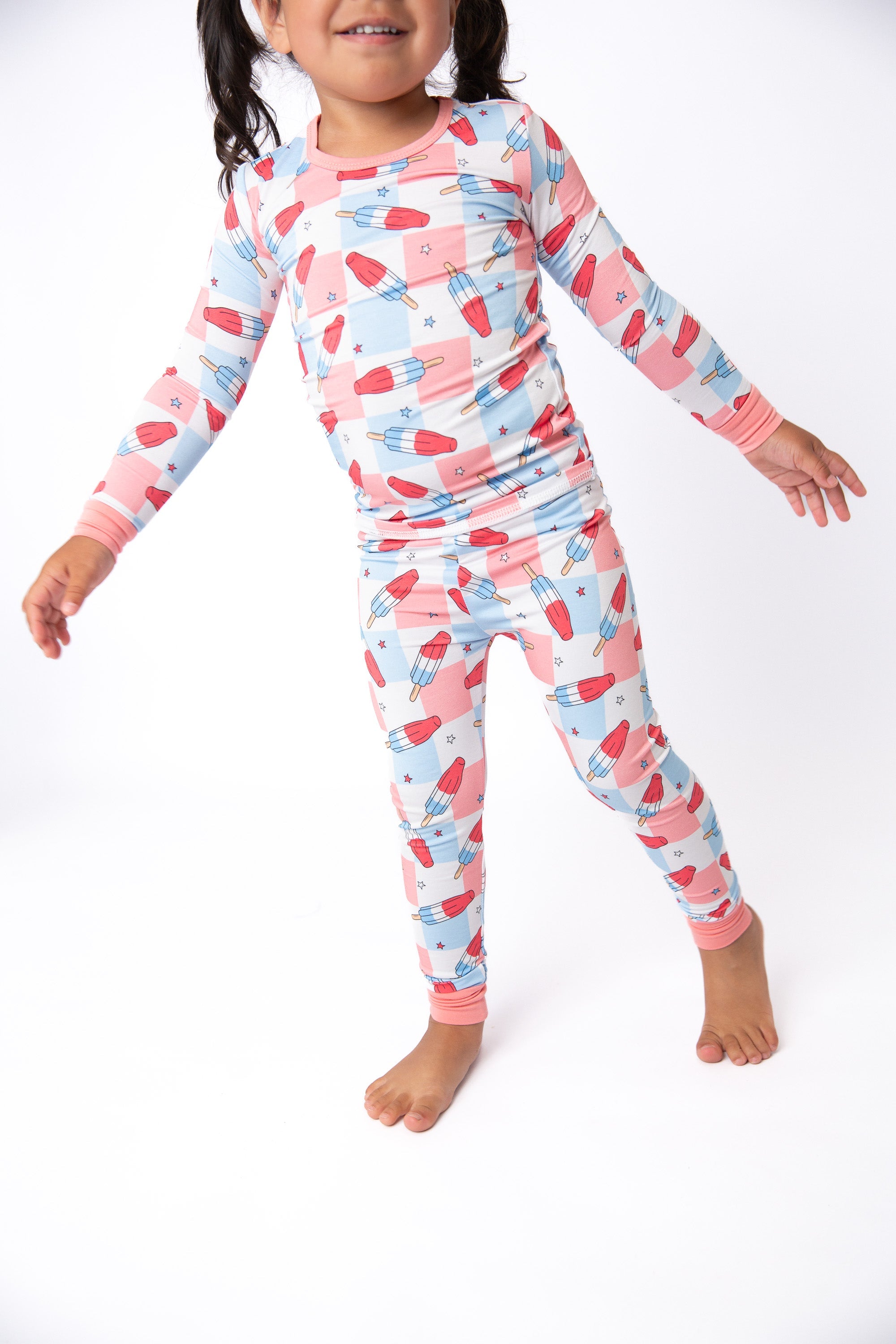 Patriotic Popsicles Bamboo Toddler 2 Piece Set