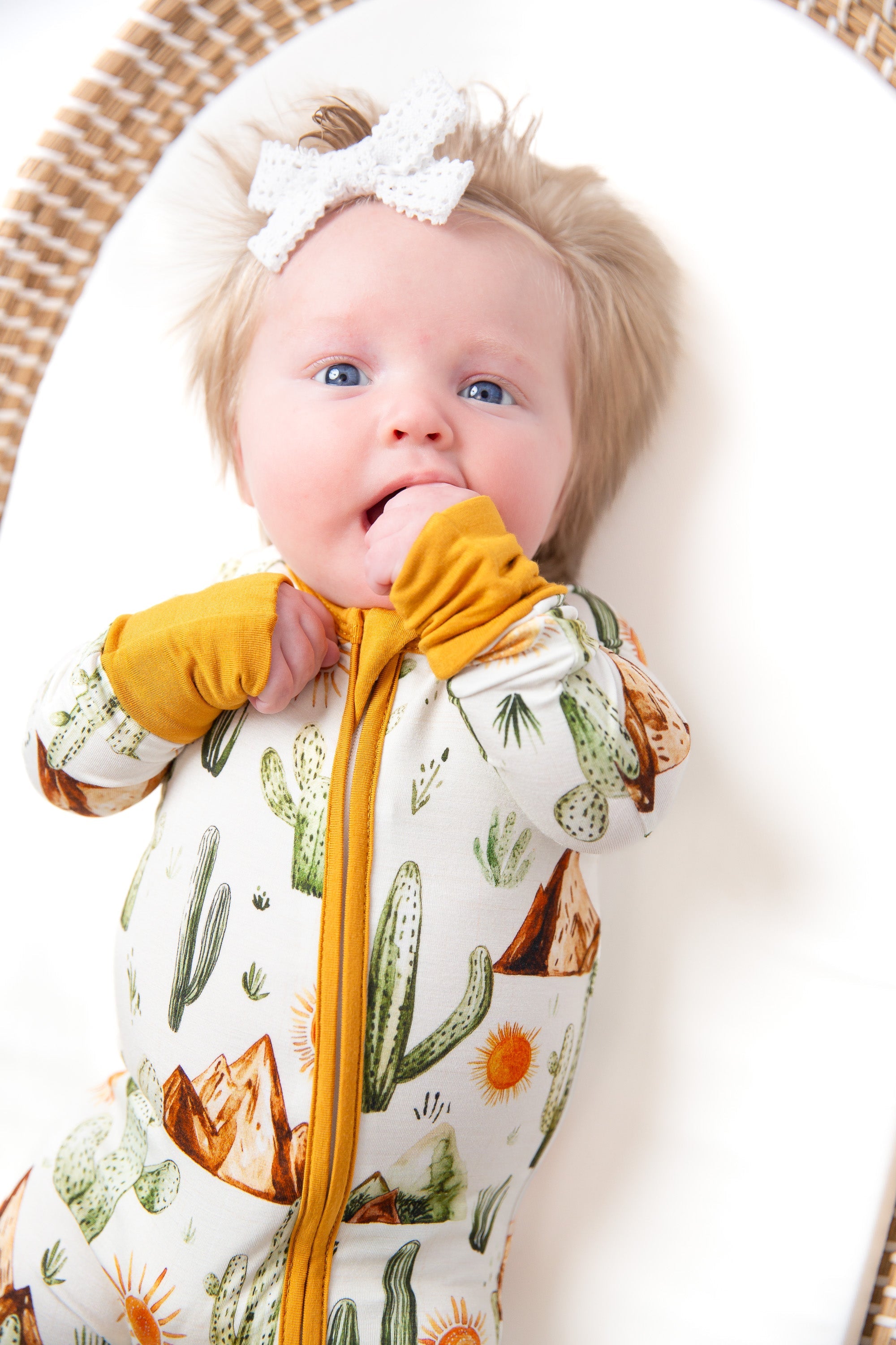 Western Desert Bamboo Zipper Romper